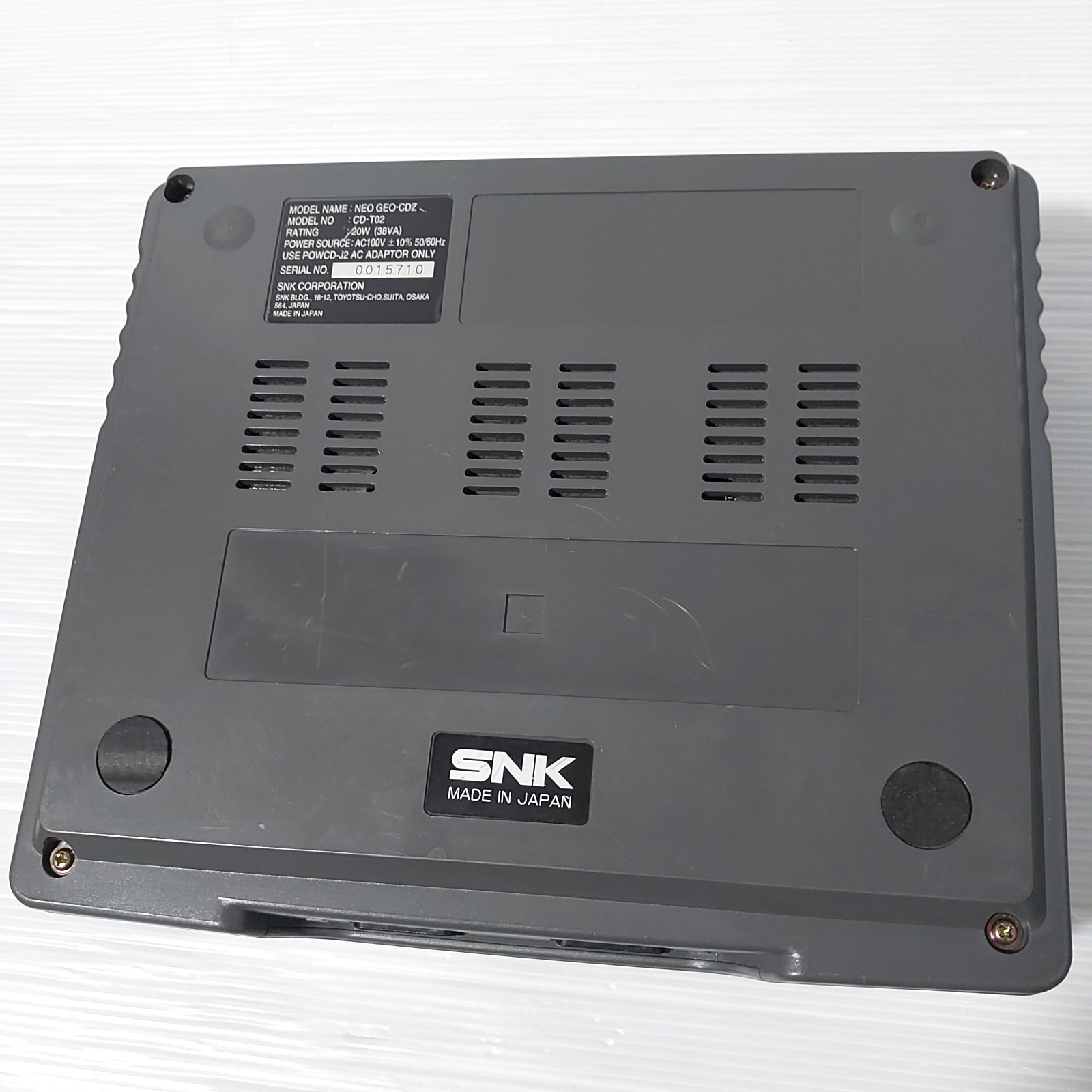 SNK NEO GEO CDZ Console CD-T02 with 2 controllers 3 games Import Japan #0015710