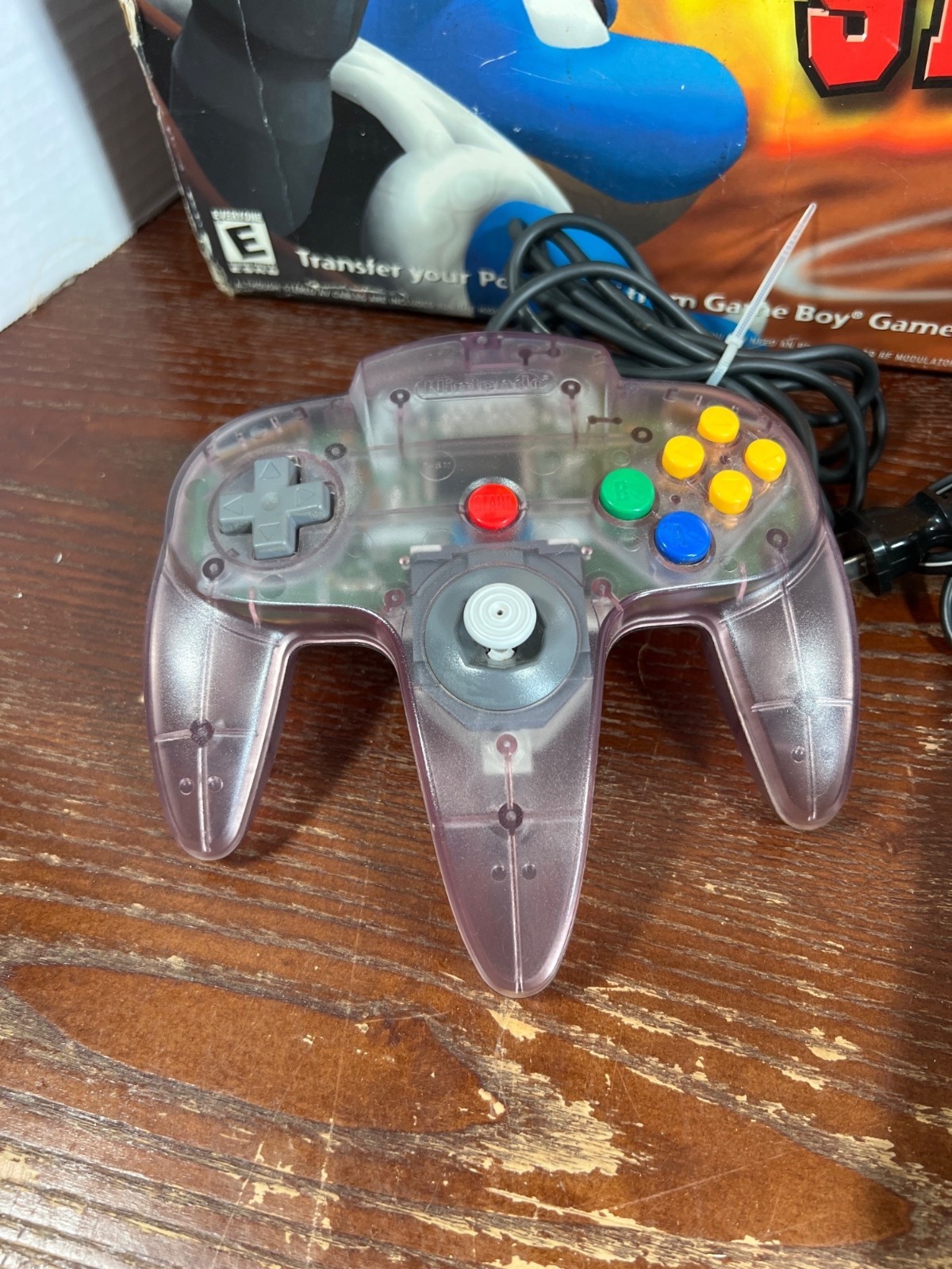 Nintendo 64 Pokemon Stadium Battle Set With Atomic Purple Controller & Transfer
