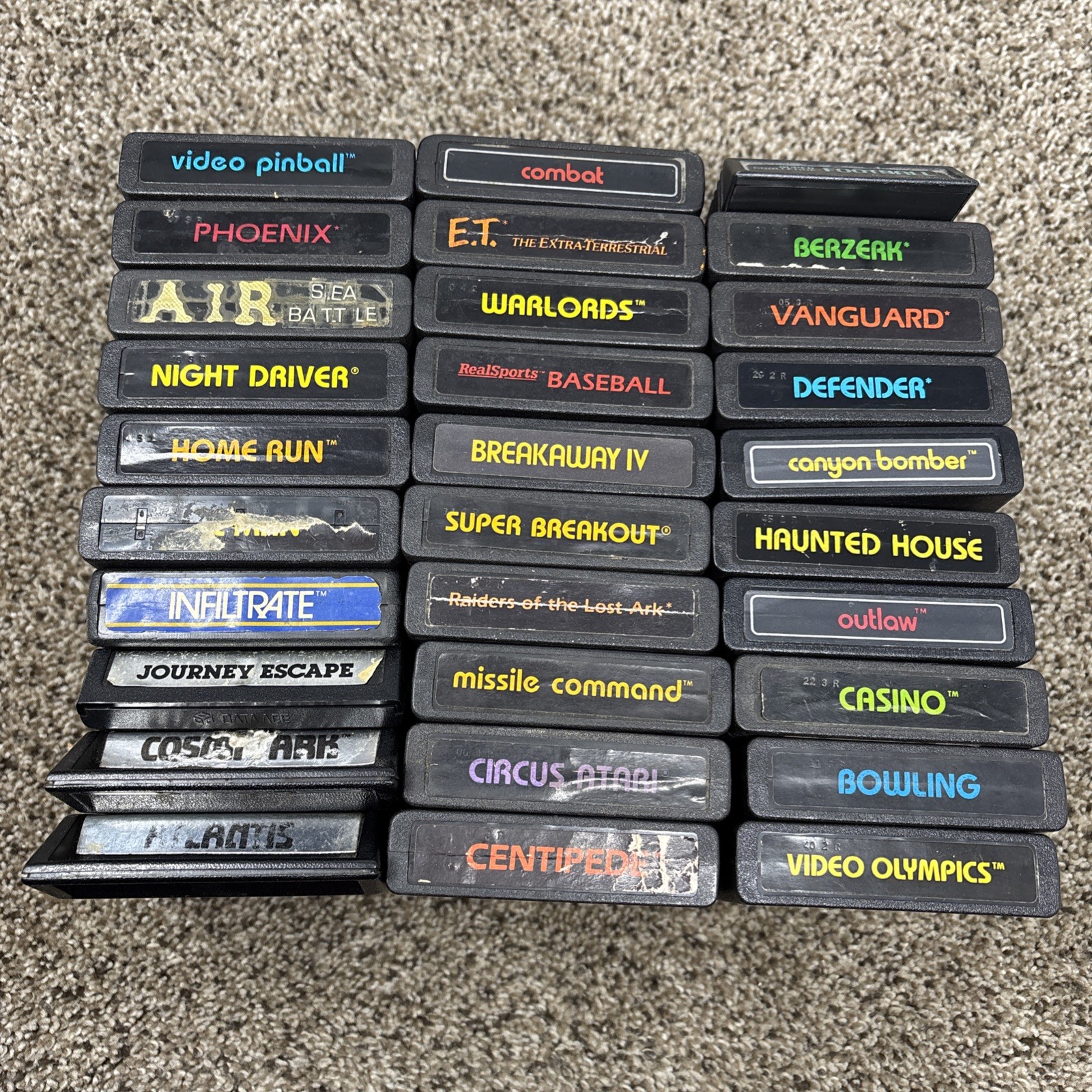 Atari 2600 System Bundle with Console, 30 Games, Joystick, Paddles, and More LOT