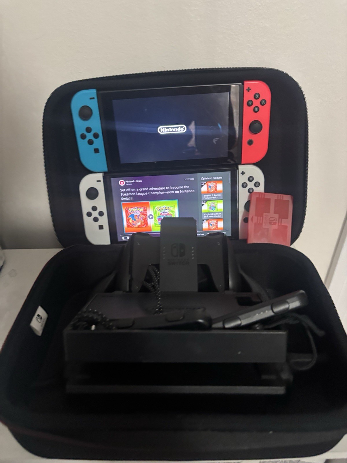 Nintendo Switch Console Multicolor HDMI USB-C Wi-Fi Joy-Con Dock Carry Case