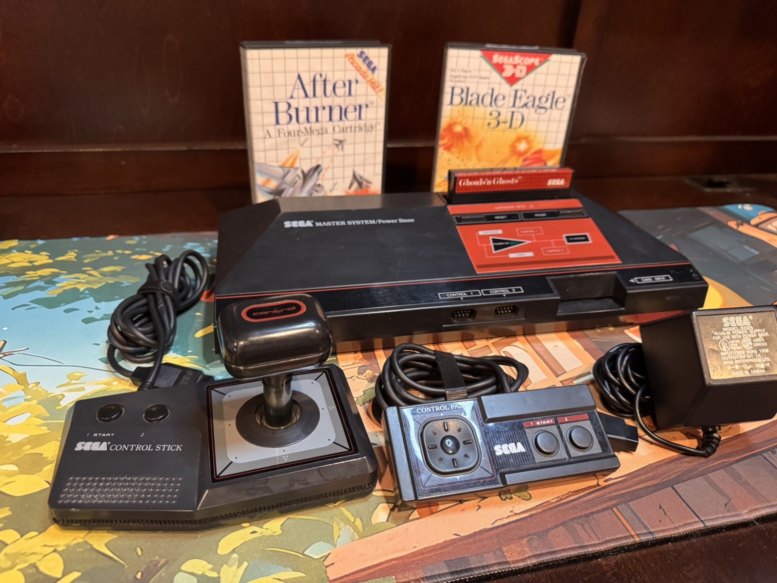 SEGA Master System Console Bundle With Ghouls’n Ghosts OEM TESTED WORKING
