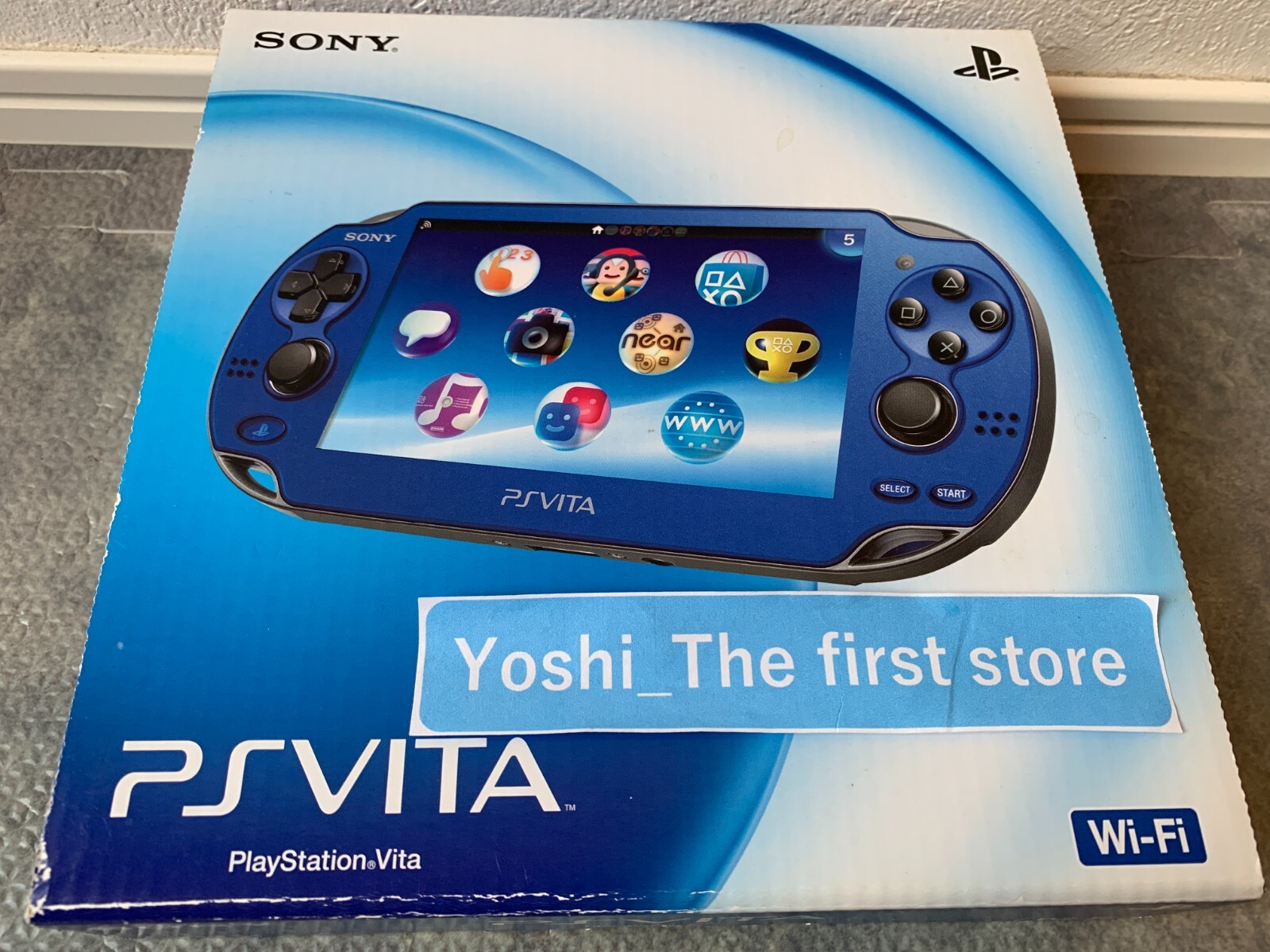 SONY PlayStation PS Vita PCH-1000 ZA04 Sapphire Blue Wi-Fi Boxed “Excellent”