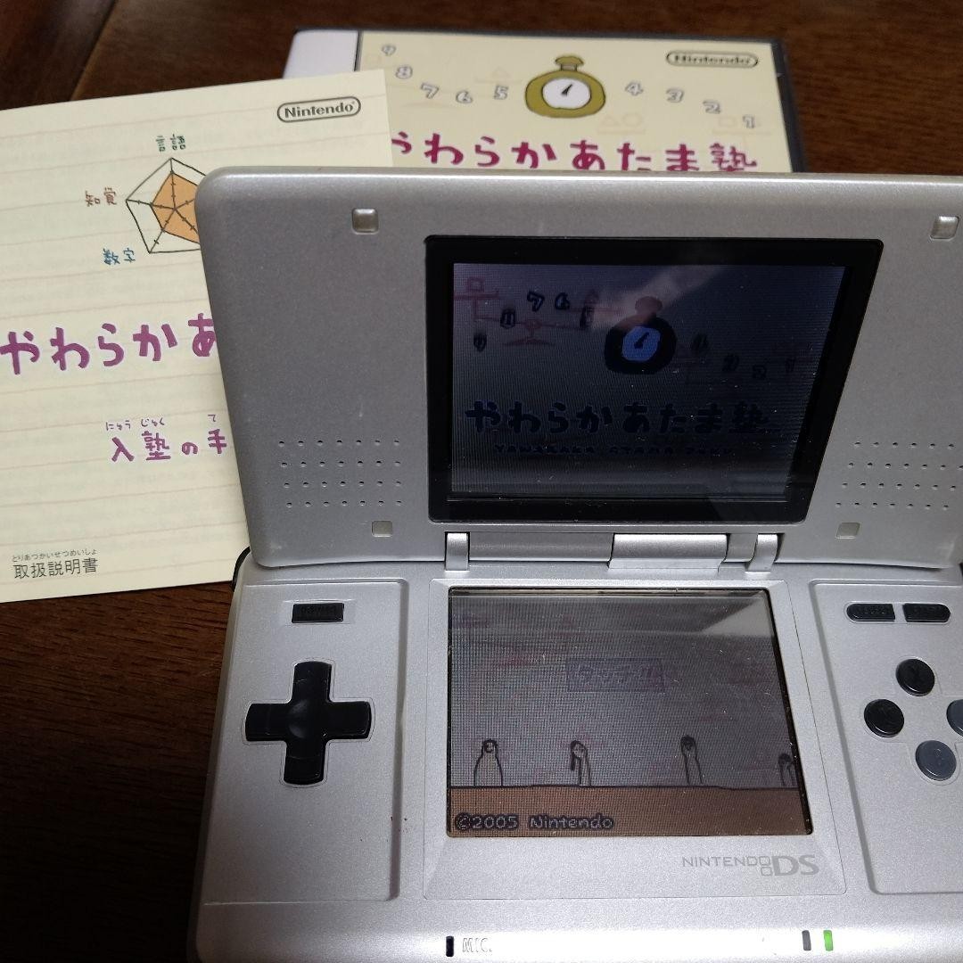 Nintendo DS Launch Edition Platinum Silver Handheld Console System Japan