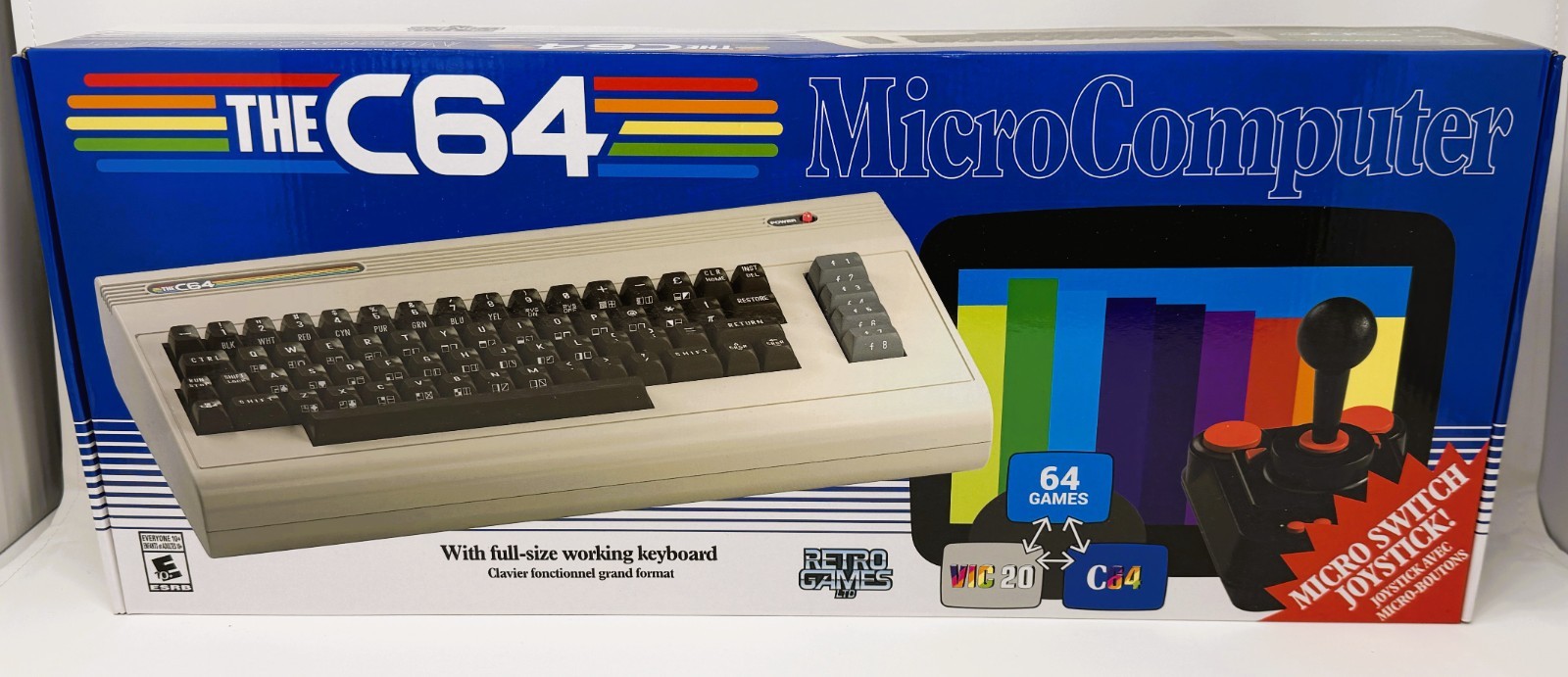 THE C64 Full Size Retro MicroComputer Console Working Keyboard Commodore 64
