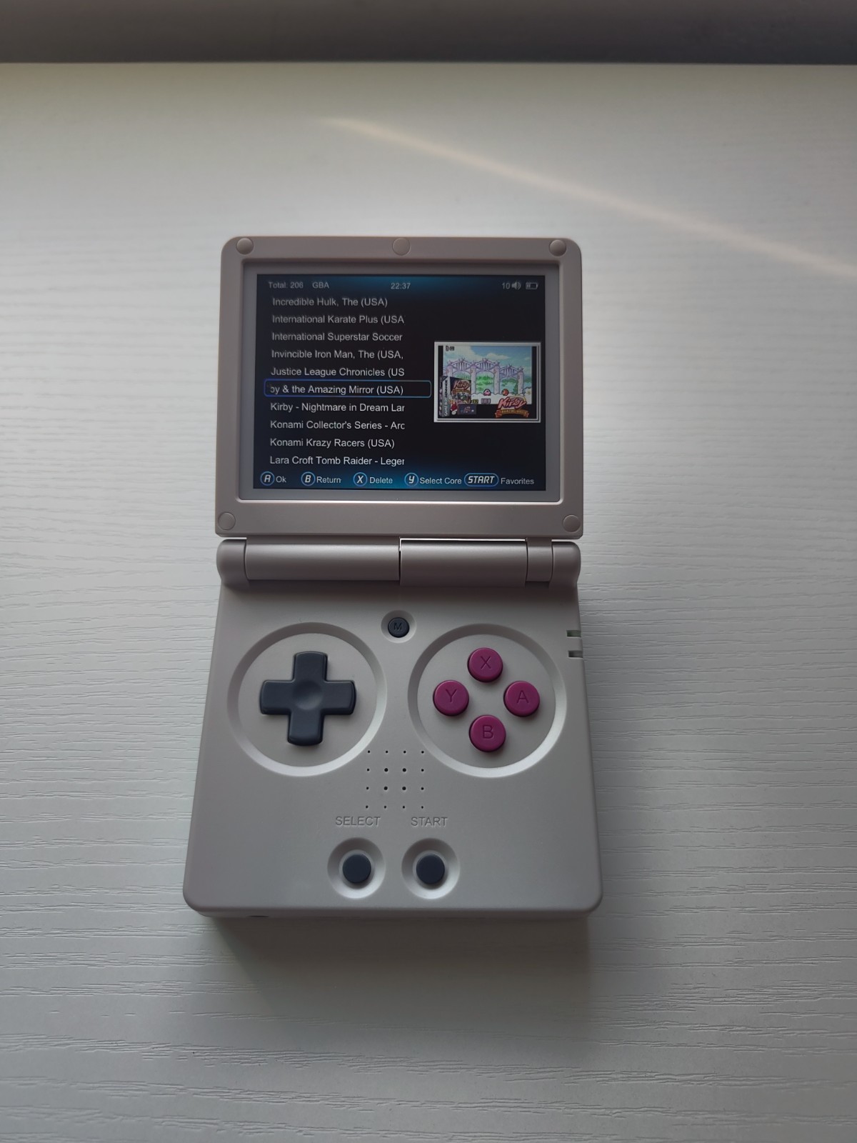RG35XX SP Flip Anbernic Gray Linux Handheld Game Console
