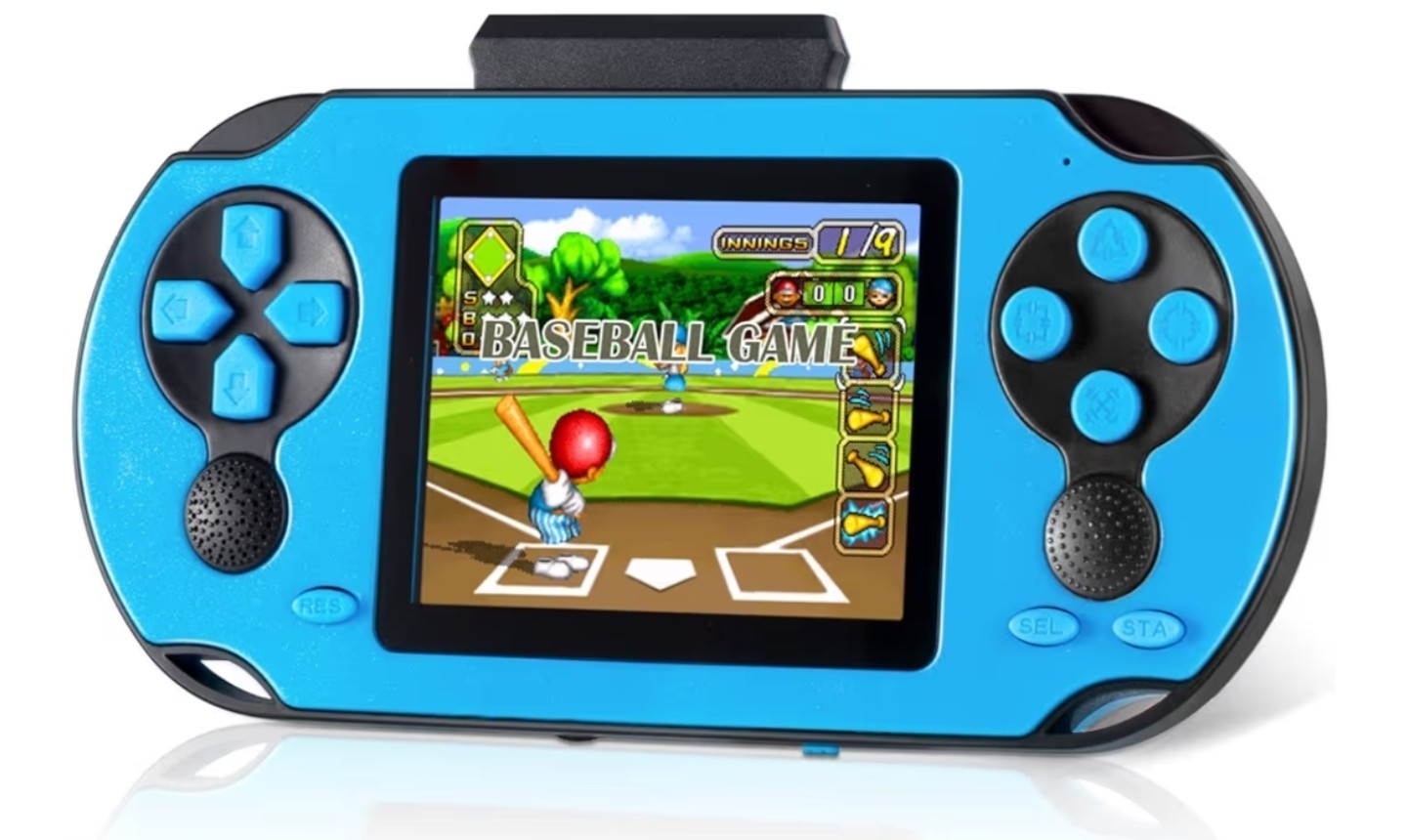 16 Bit Handheld Game Console for Kids Adults, 3.0” Large Screen Preloaded 230 H