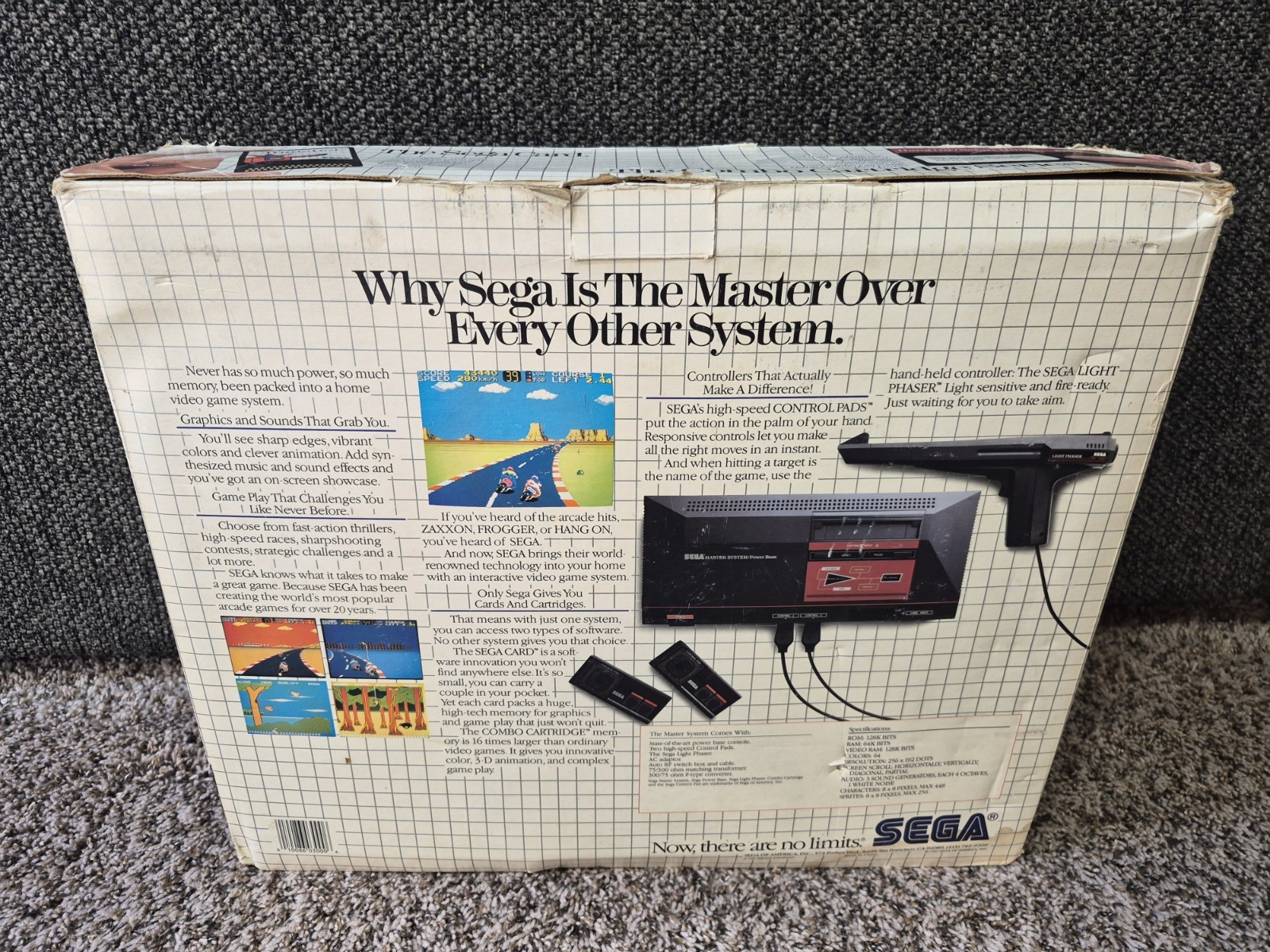 Sega Master System Console Complete in Box CIB TESTED WORKING