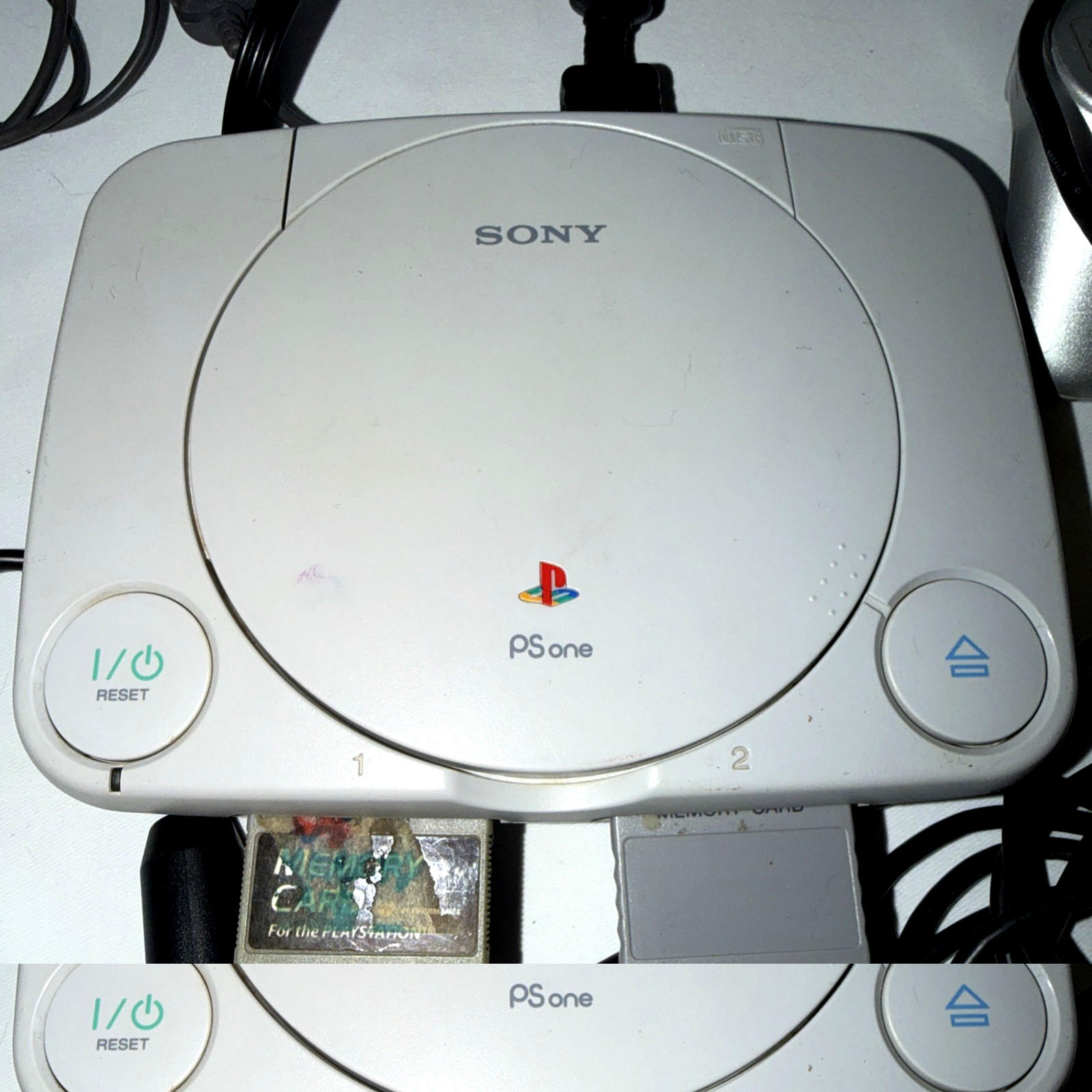 Sony PlayStation 1 PSOne PS1 Console SCPH-101 + OEM Controller + Cables + Memory