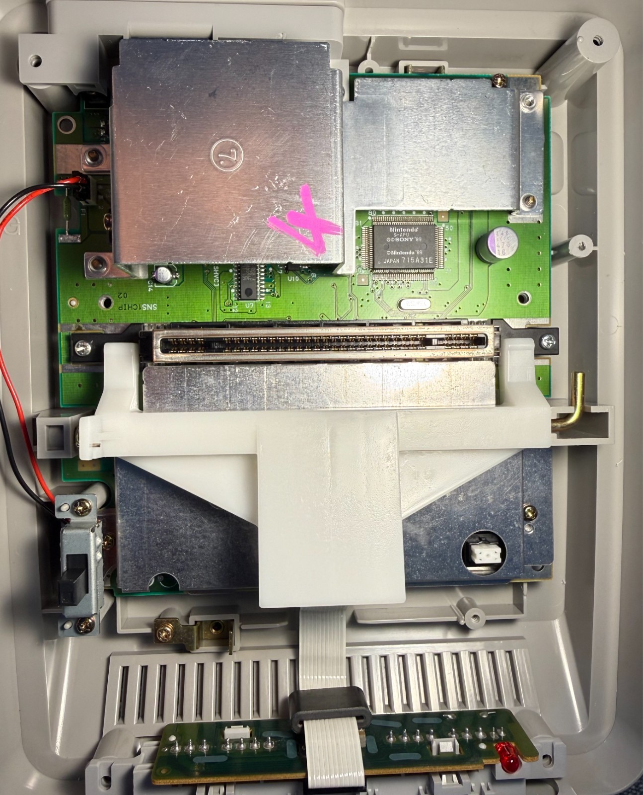 Super Famicom 1-CHIP Console SHVC-001 – Solid Polymer Recapped – Tested