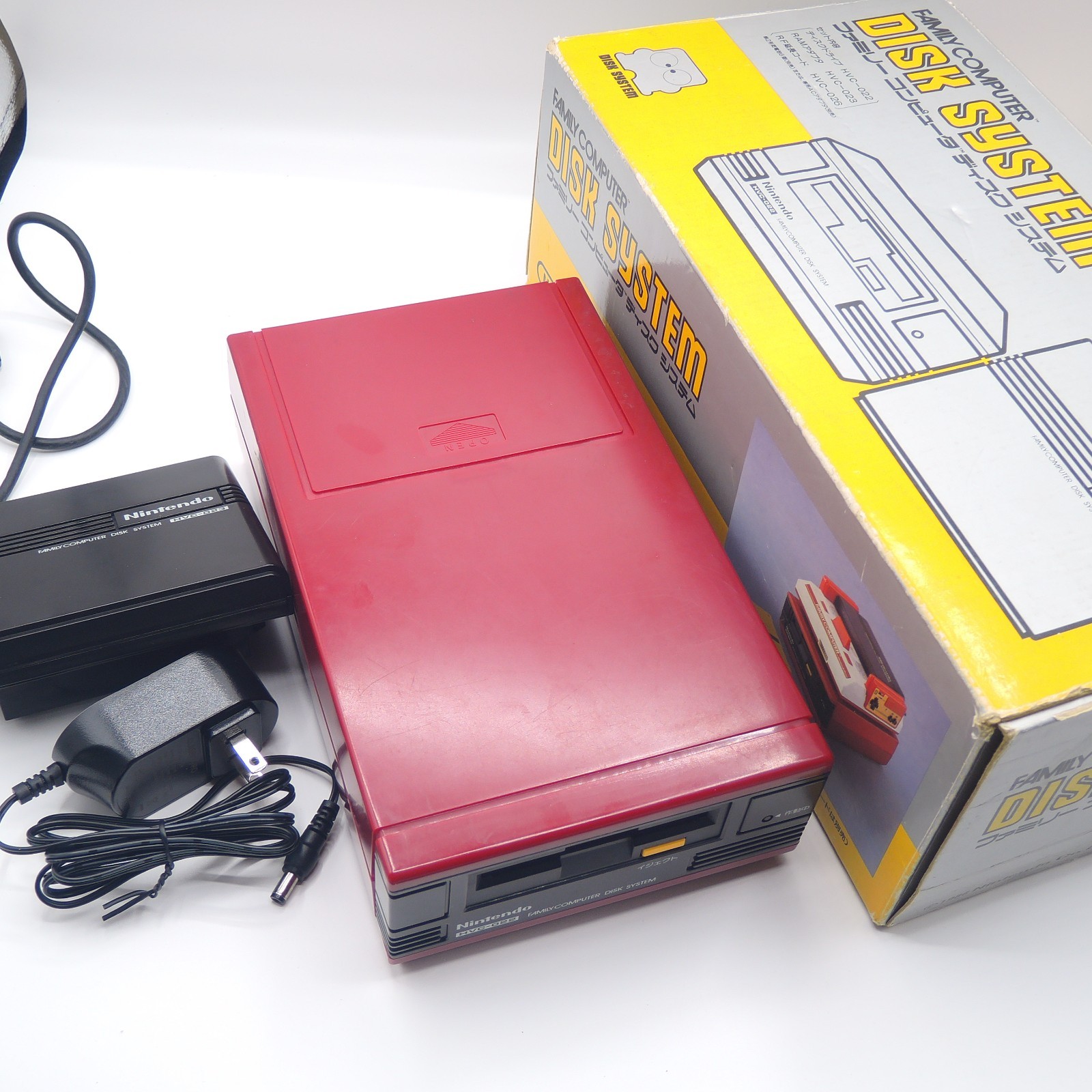 Nintendo Famicom Disk System with original box new belt & tested D0625213