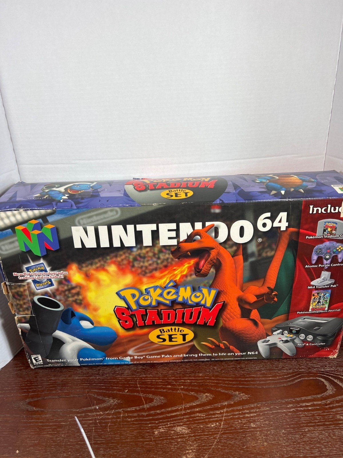 Nintendo 64 Pokemon Stadium Battle Set With Atomic Purple Controller & Transfer