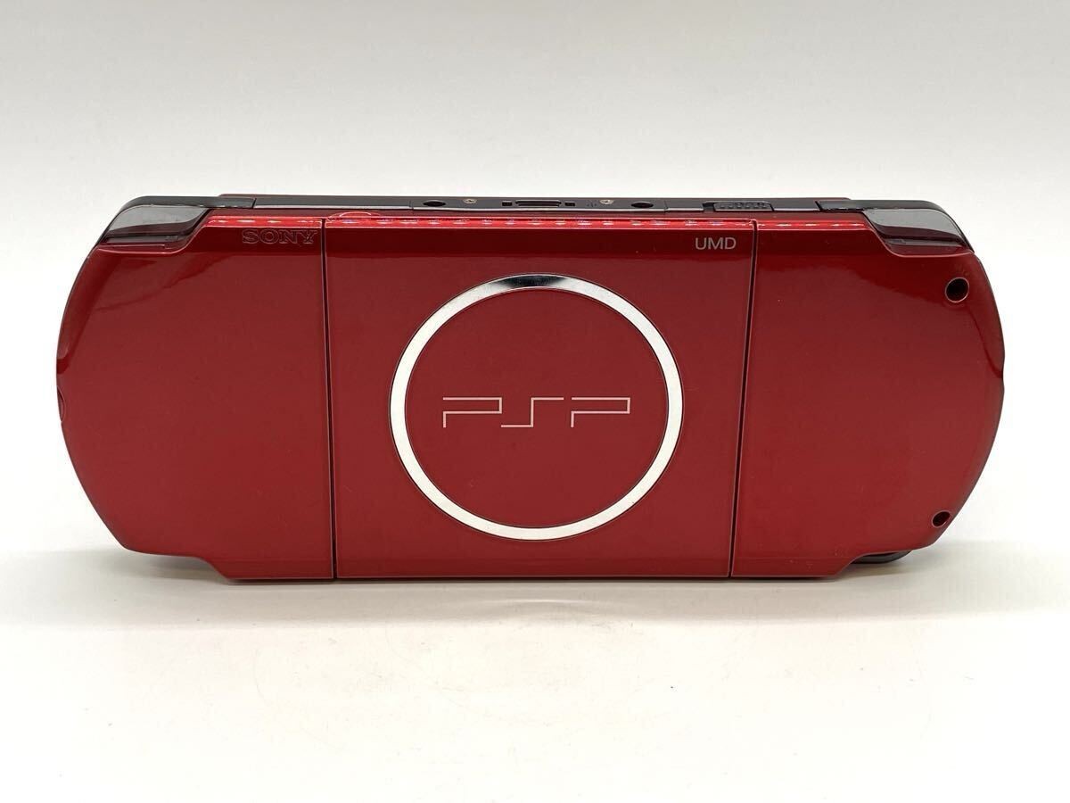 Sony PSP-3000 PSP 3000 Console Radiant Red Working English language w/Charger