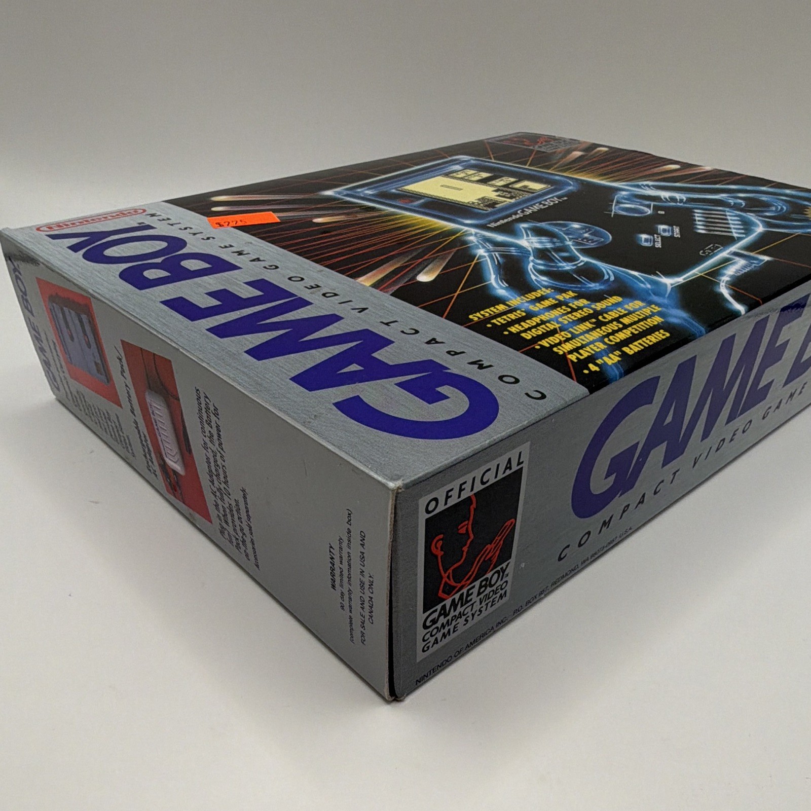 Nintendo Game Boy DMG-01 Gray Handheld System w/ Tetris, Box & Manuals 1989