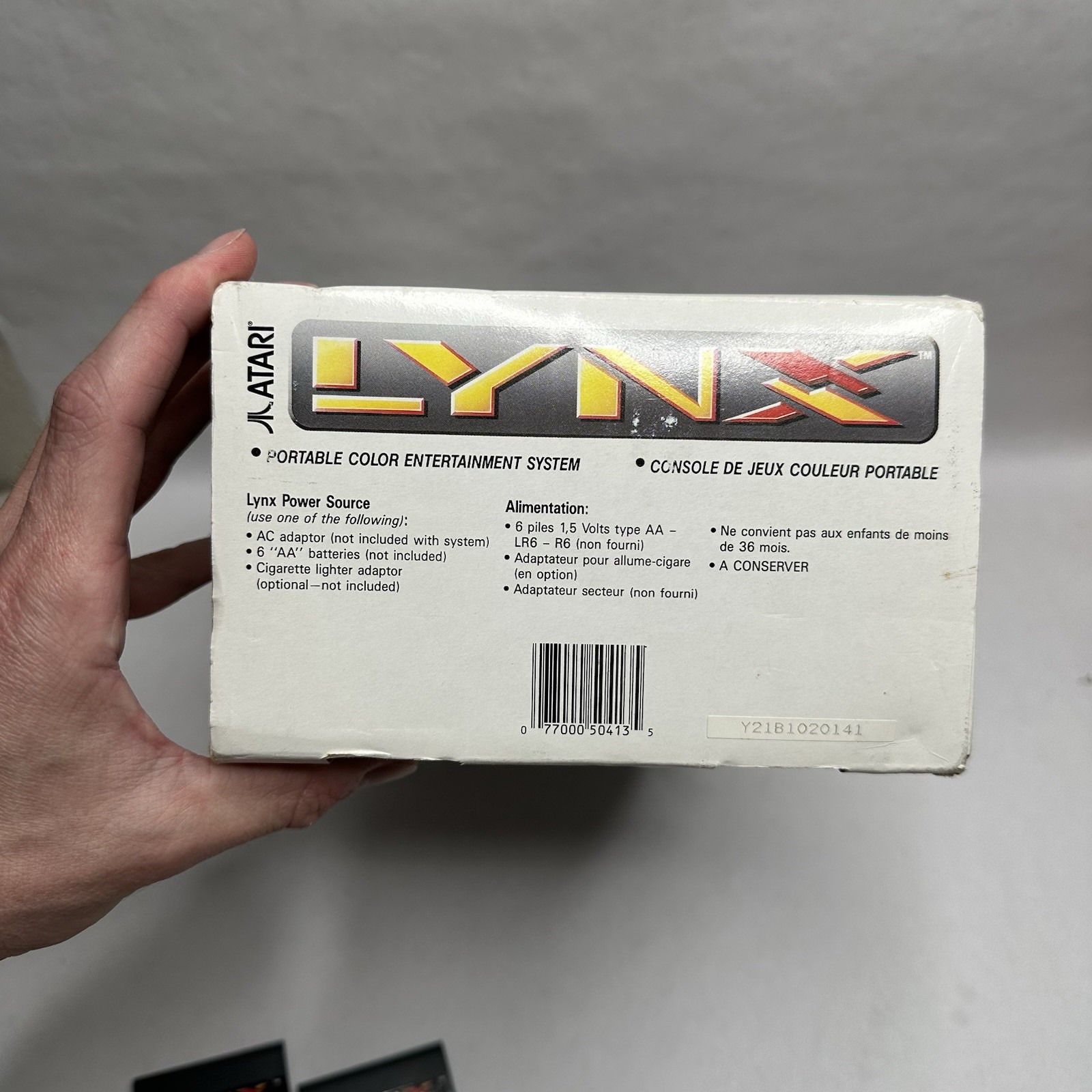 Atari Lynx Gaming System with Original Box Tested and 11 Games Power Cord READ