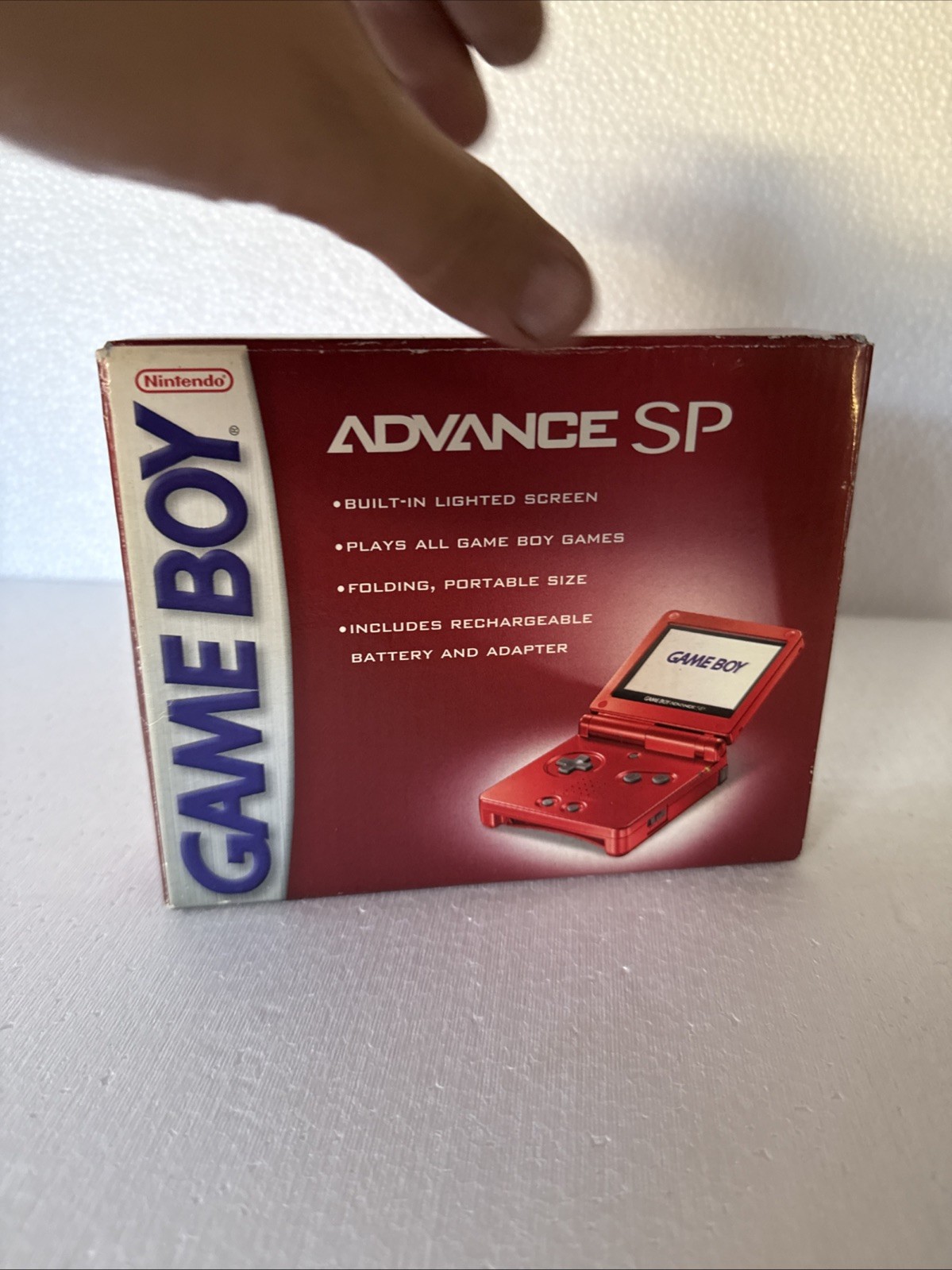 Nintendo Game Boy Advance SP GBA Flame Red Console Sealed Box Rare New Sealed