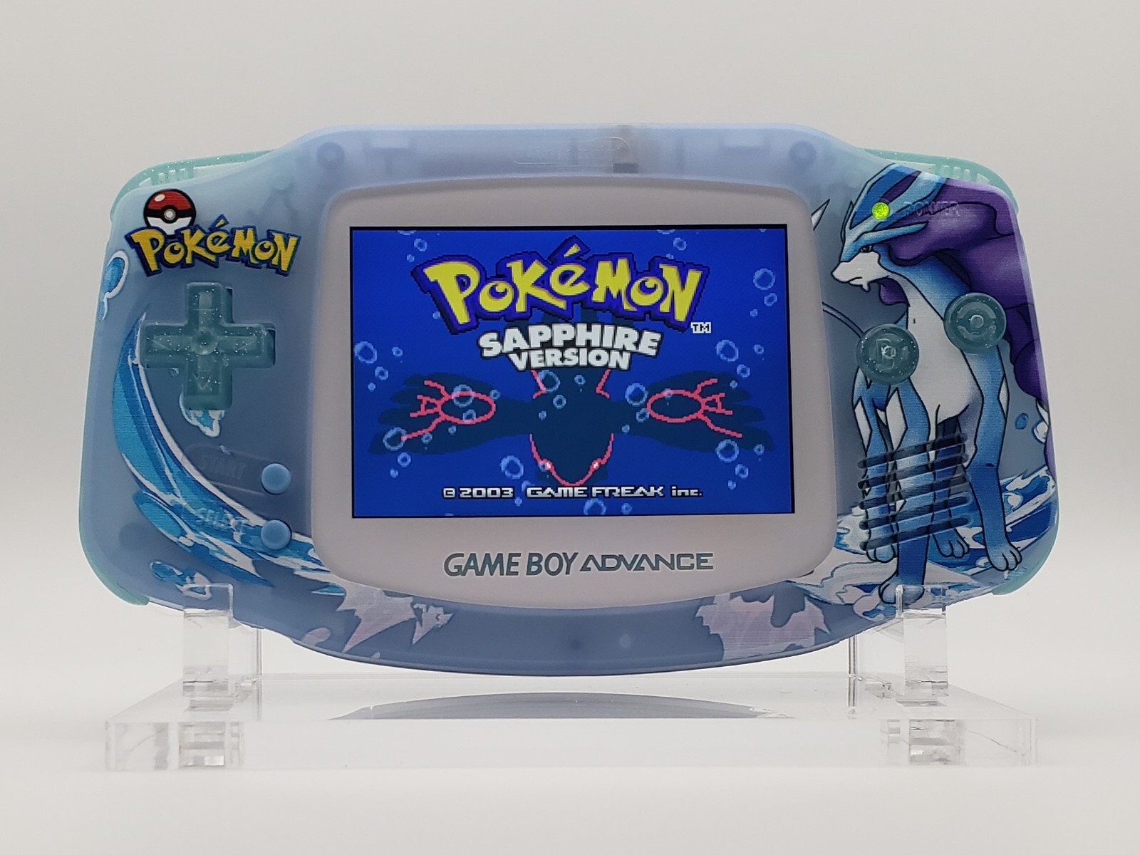 Suicune Game Boy Advance, Funnyplaying Backlit IPS Screen Pokemon Crystal Theme