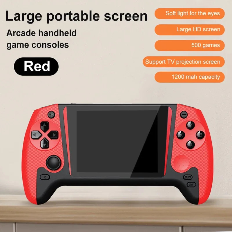 Retro Handheld Game Console 3.5Inch LCD Screen Built-In 500 Games Gaming Console
