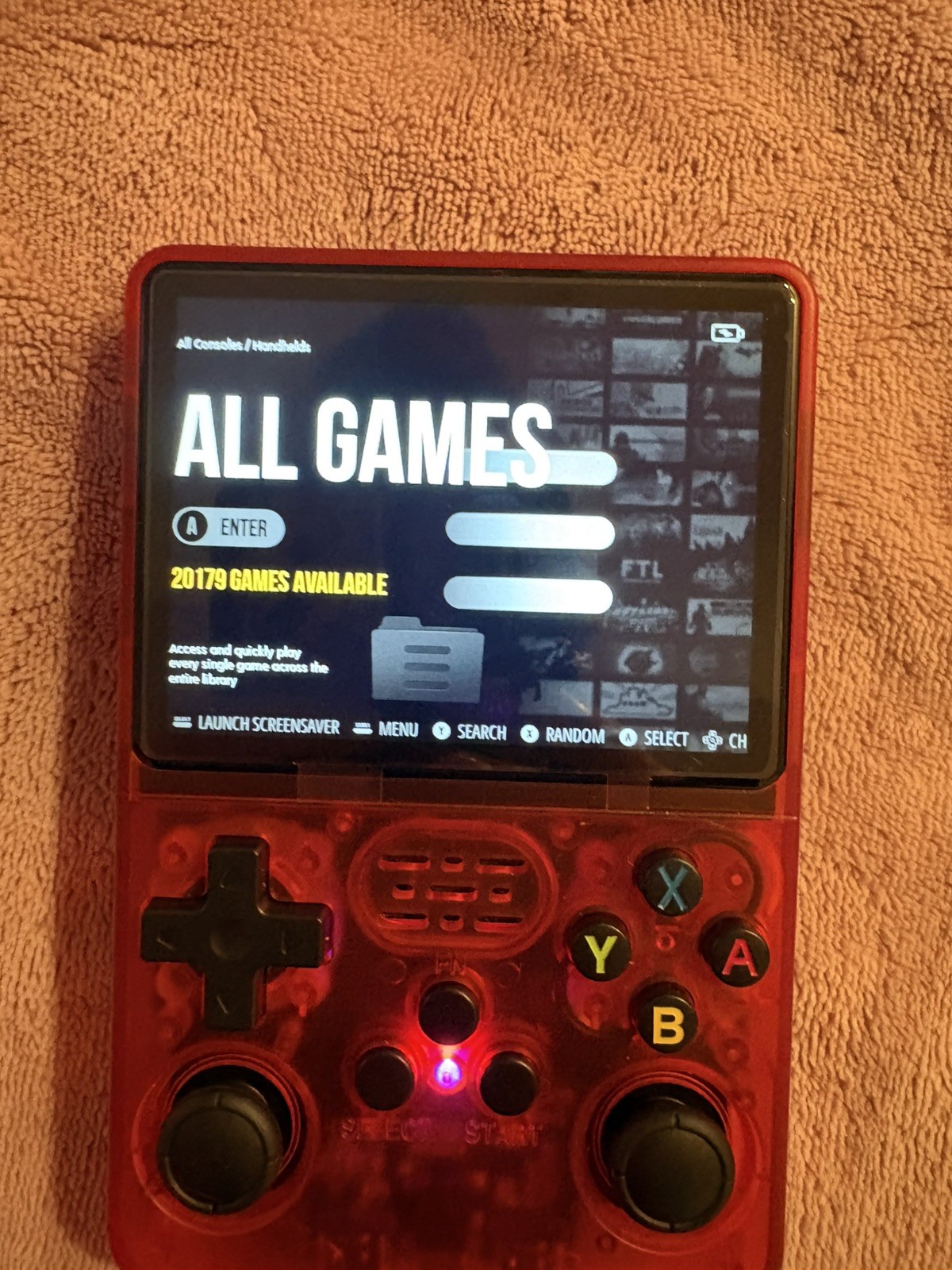 Game Console 20,179 games new maroon color in Original Box