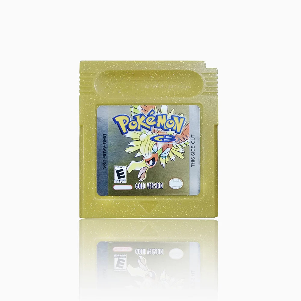 Low-Power Consumption 5 Languages Version Pokemon GBC Game Red/Crystal/Blue/Yell