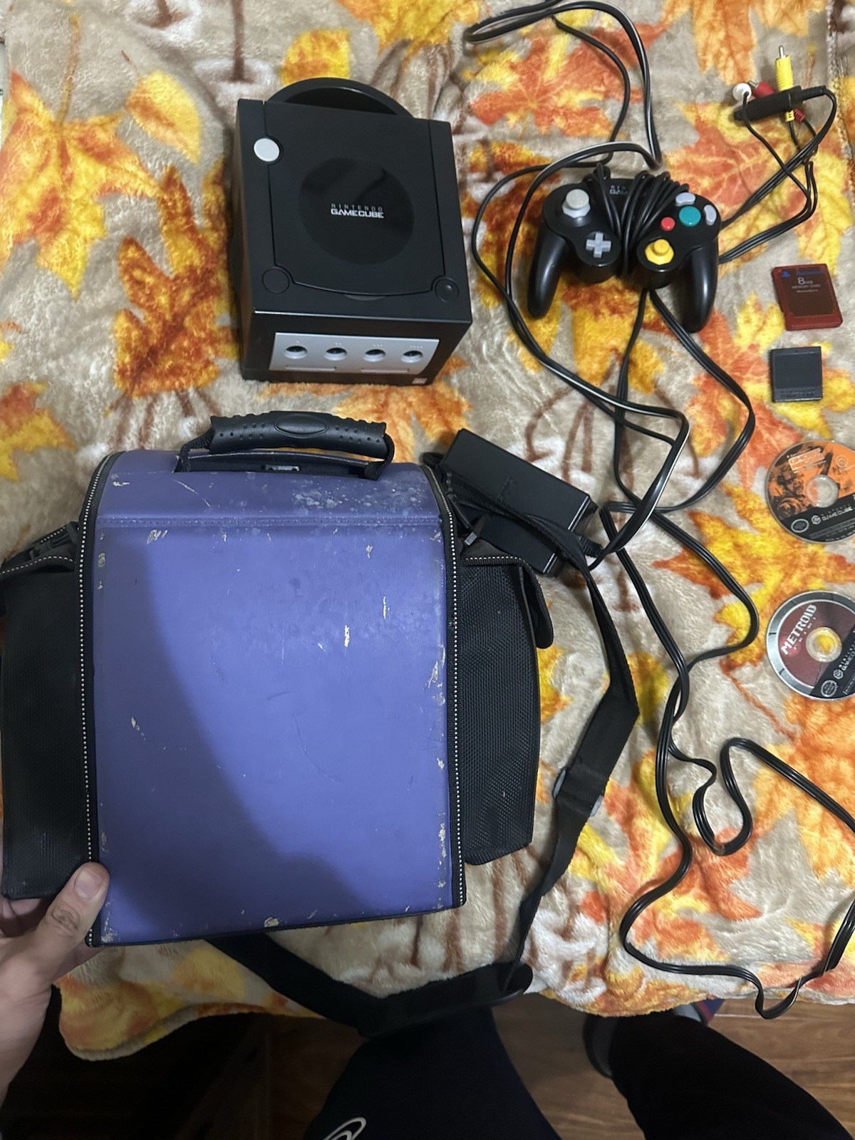 Game Cube Console With Games Memory Card Controller & Carrying Case Included