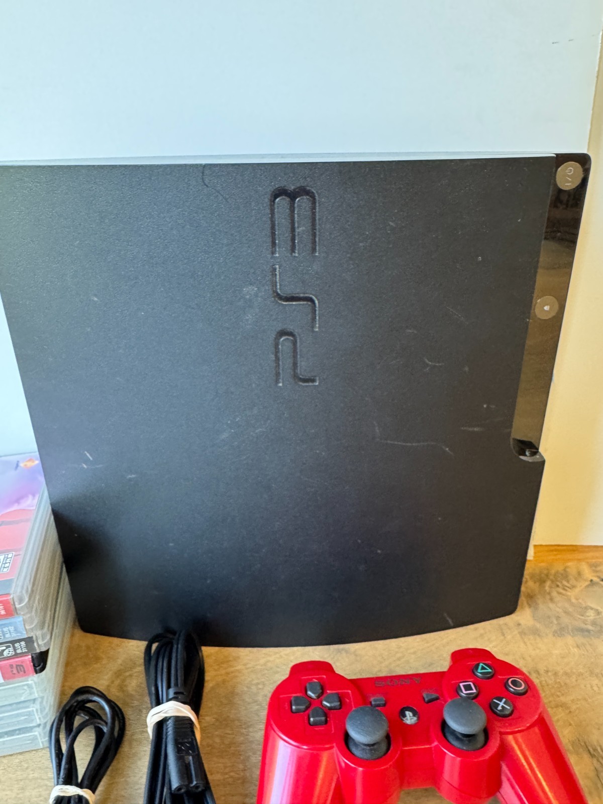 Sony PlayStation 3 PS3 Slim Console CECH-2001B 250GB Controller, Cords, Games