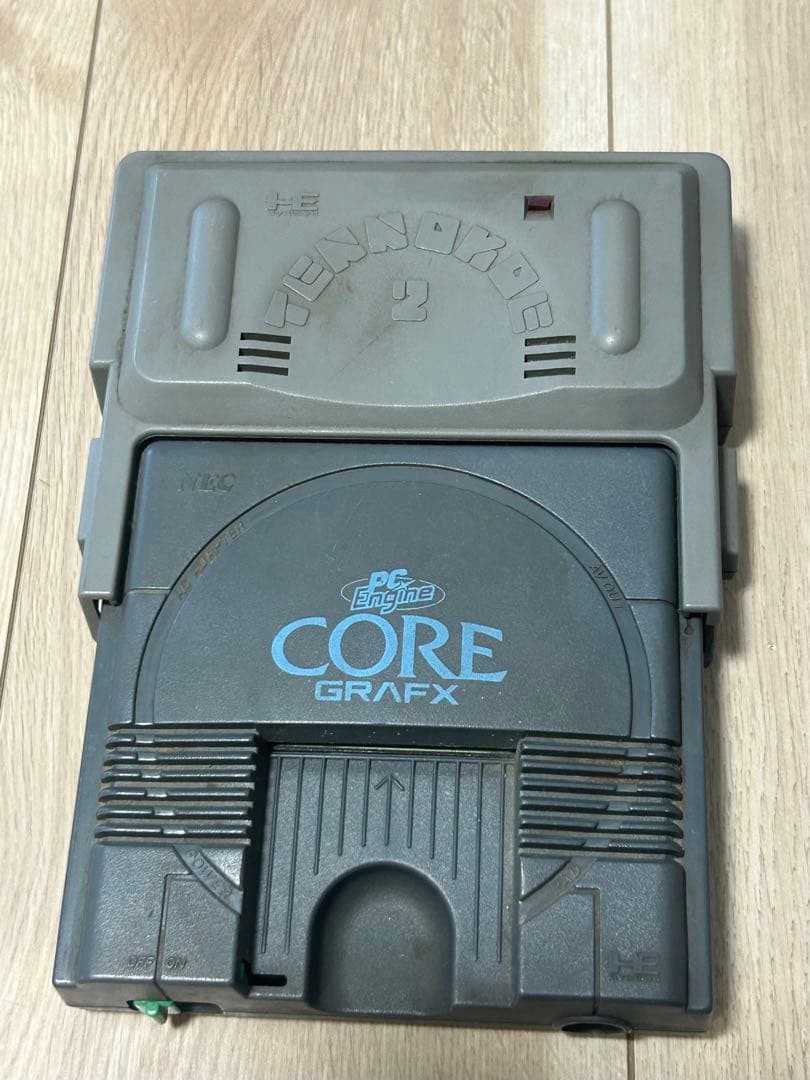 NEC PC Engine CORE GRAFX Console with 5 Game Cartridges Grey Set Classic