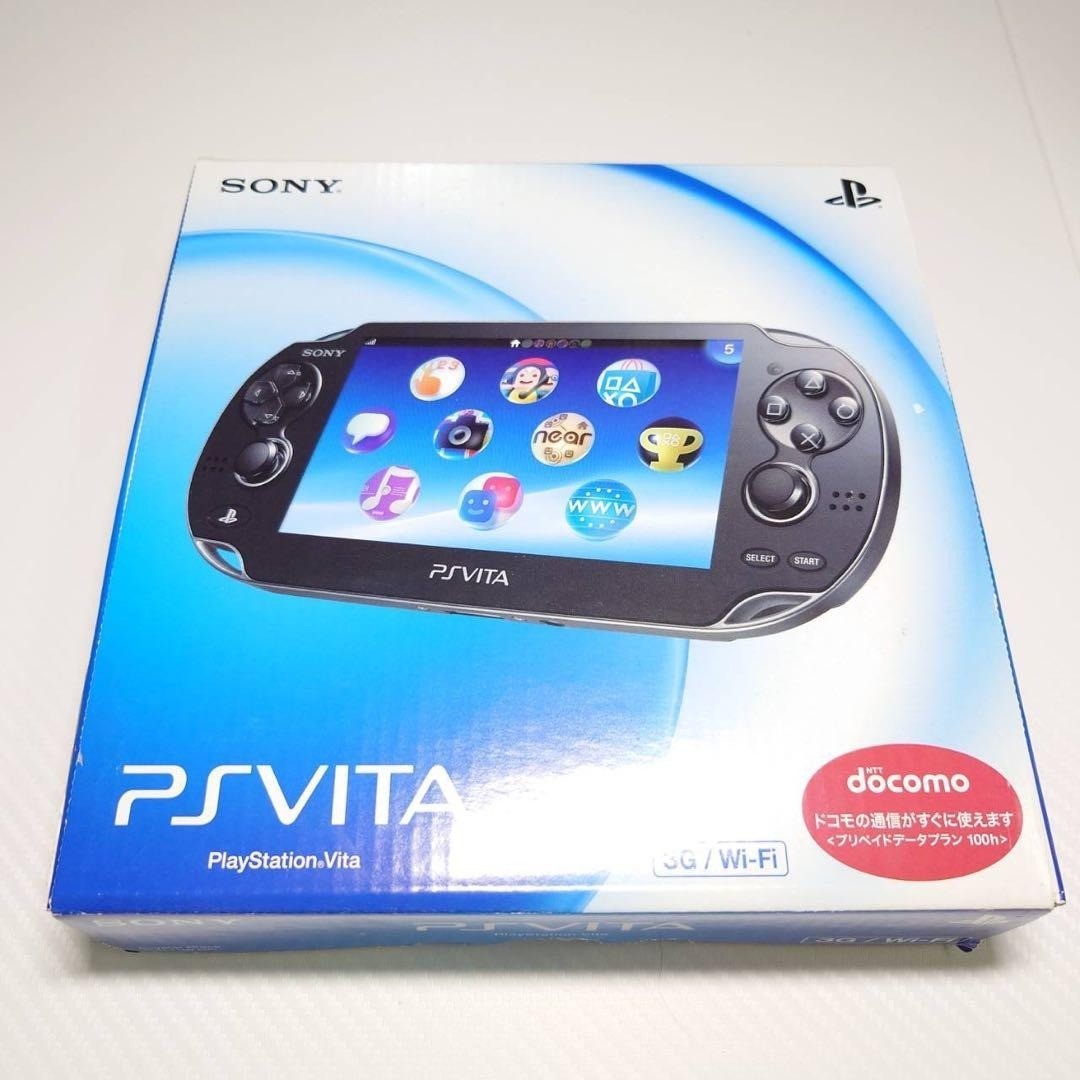 Sony PS Vita PCH-1100 Crystal Black OLED 3G Wi-Fi Complete Boxed Near Mint 7063