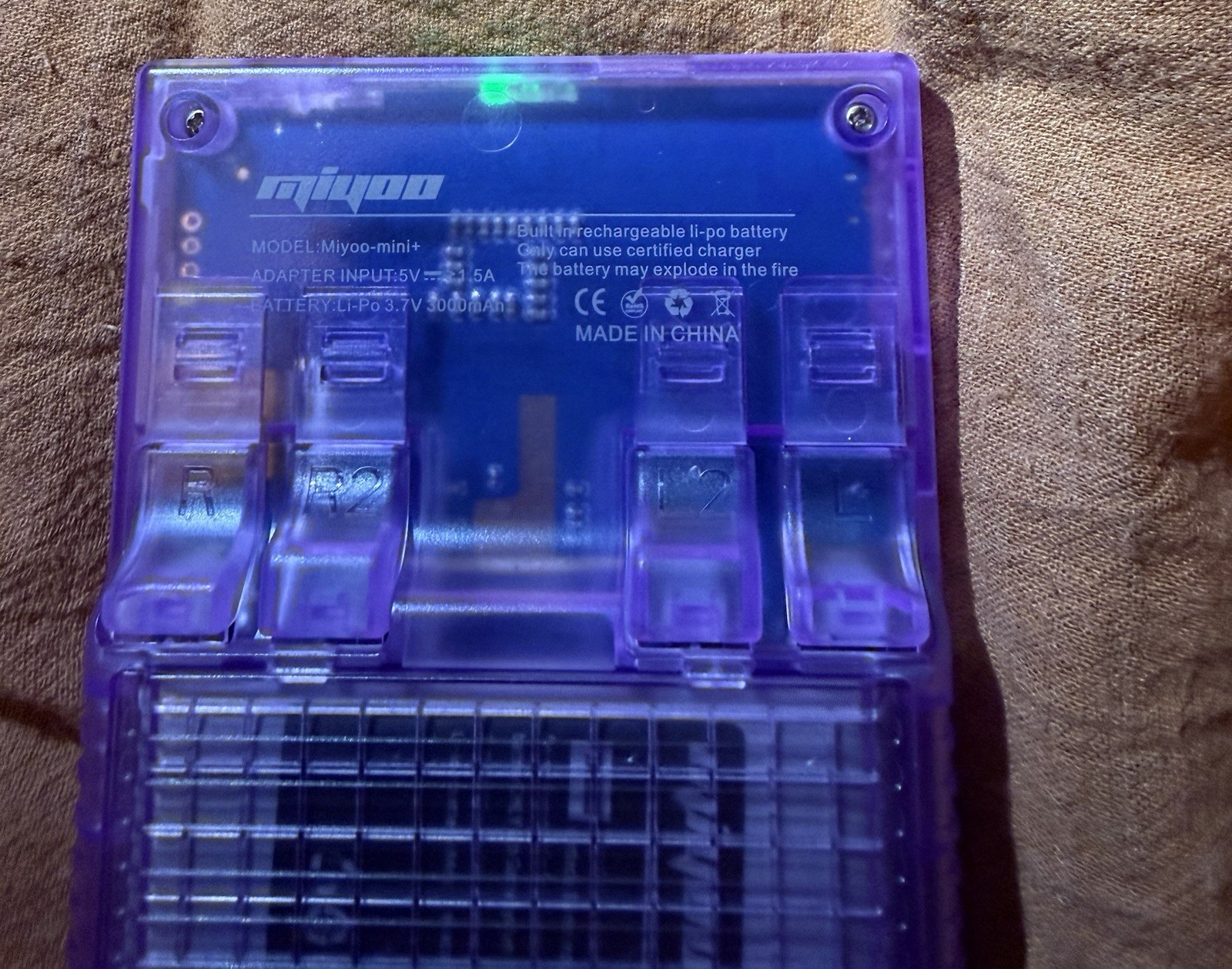 Miyoo Mini + Plus Handheld Game Console Purple