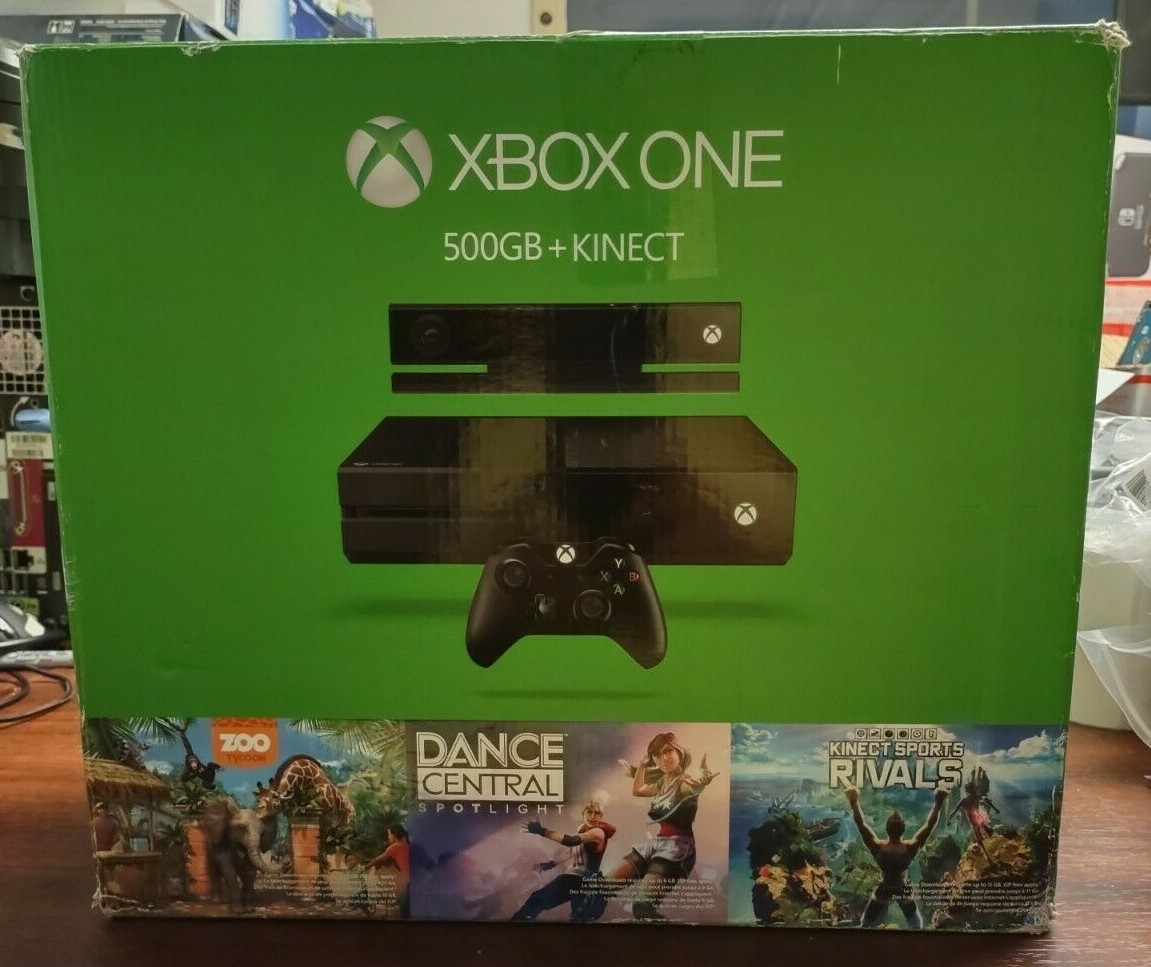 Xbox One 500GB w/ Kinect 3 Game Bundle – Zoo Tycoon, Dance Central – OPEN BOX!