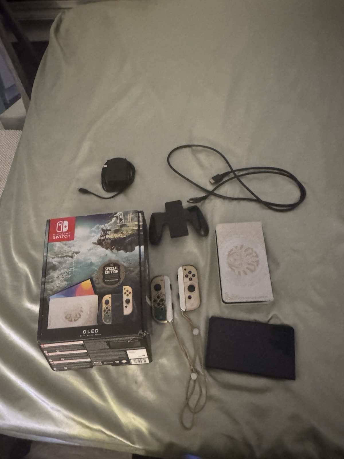 Limited Edition Tears of the Kingdom Nintendo Switch OLED Model 64GB. USED