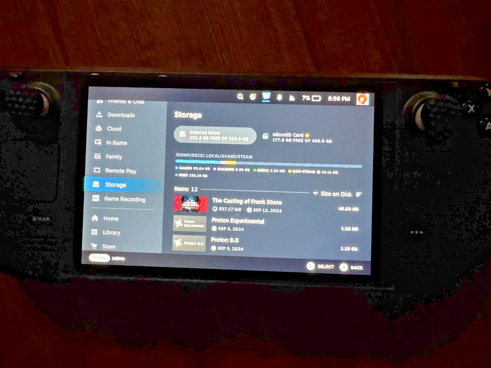 Valve Steam Deck LCD 256GB Handheld Console Black w/ Carrying Case