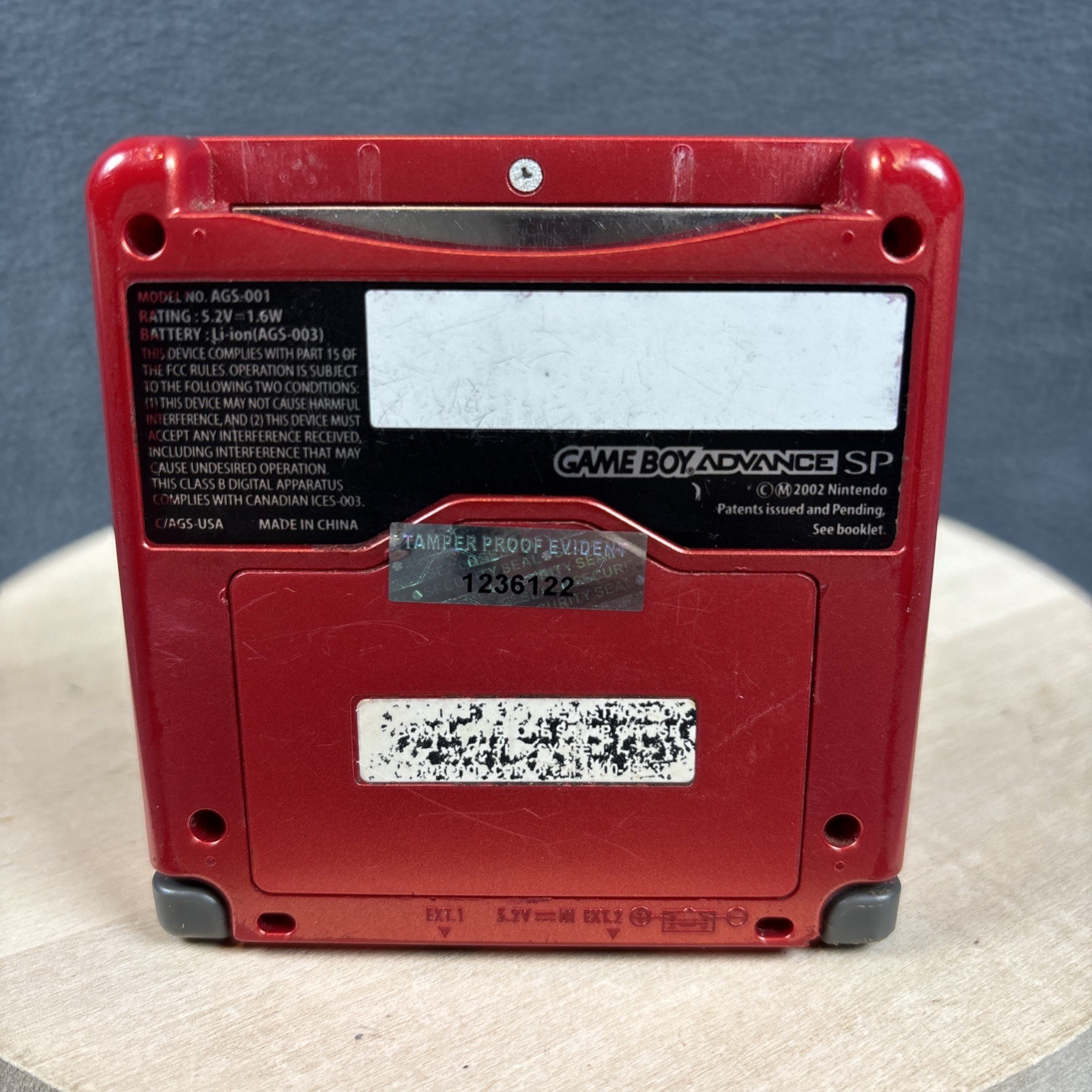 Nintendo Game Boy Advance SP Console AGS-001 Flame Red – New Battery & Charger