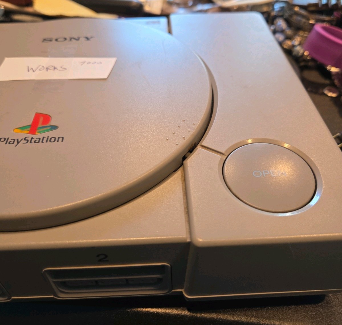 PS1 Playstation Japanese SCPH-1000 Console Only audiofile Tested Works U.S. Ship
