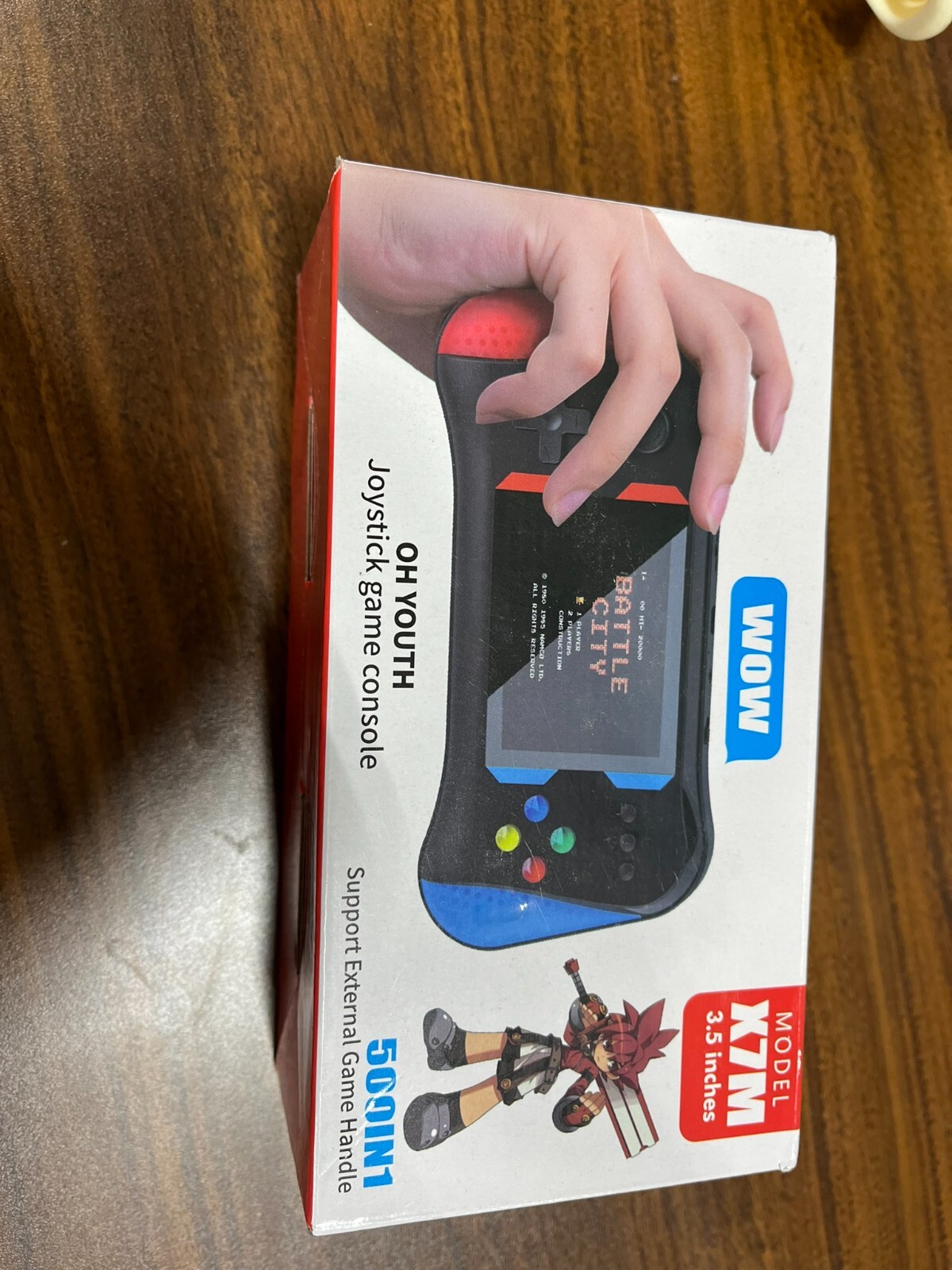 OH YOUTH JOYSTICK GAME CONSOLE- MODEL X7M – 3.5 INCHES -RED & BLUE –