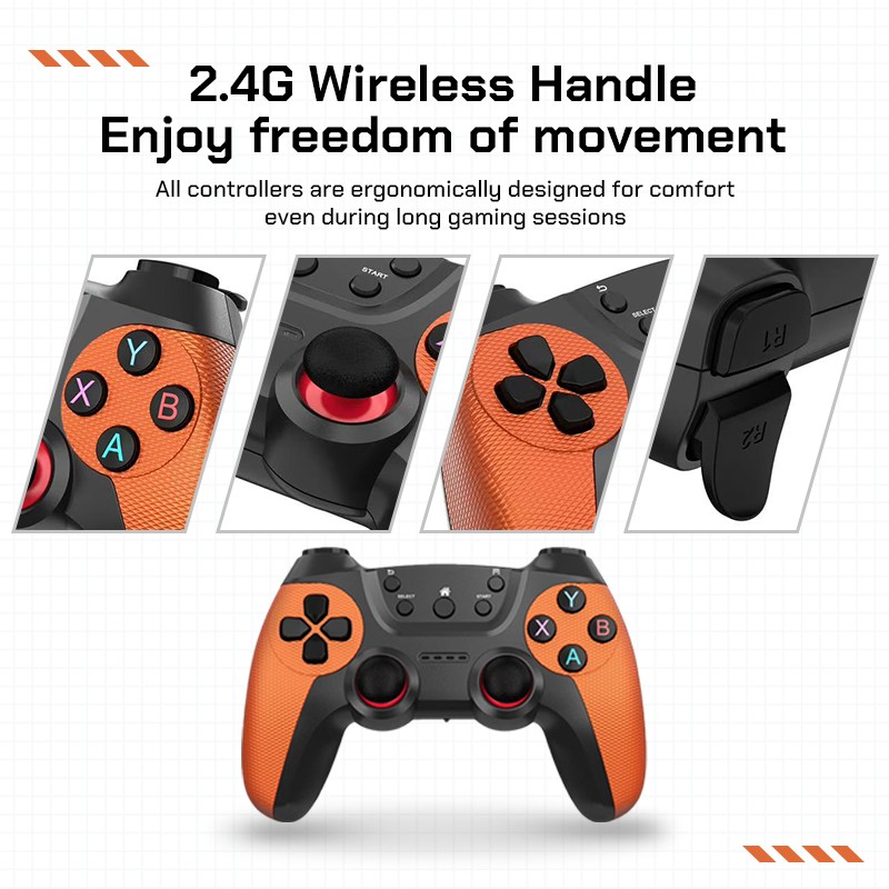 U36 Retro Game Console 4K HDMI TV Stick Dual Wireless Controllers 50000+ G