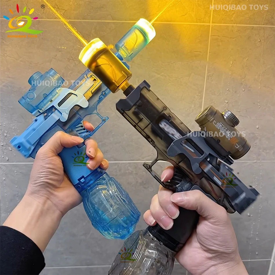 HUIQIBAO Electric Pulse Water Gun Simulated Flame Sensor Light Fully Automatic