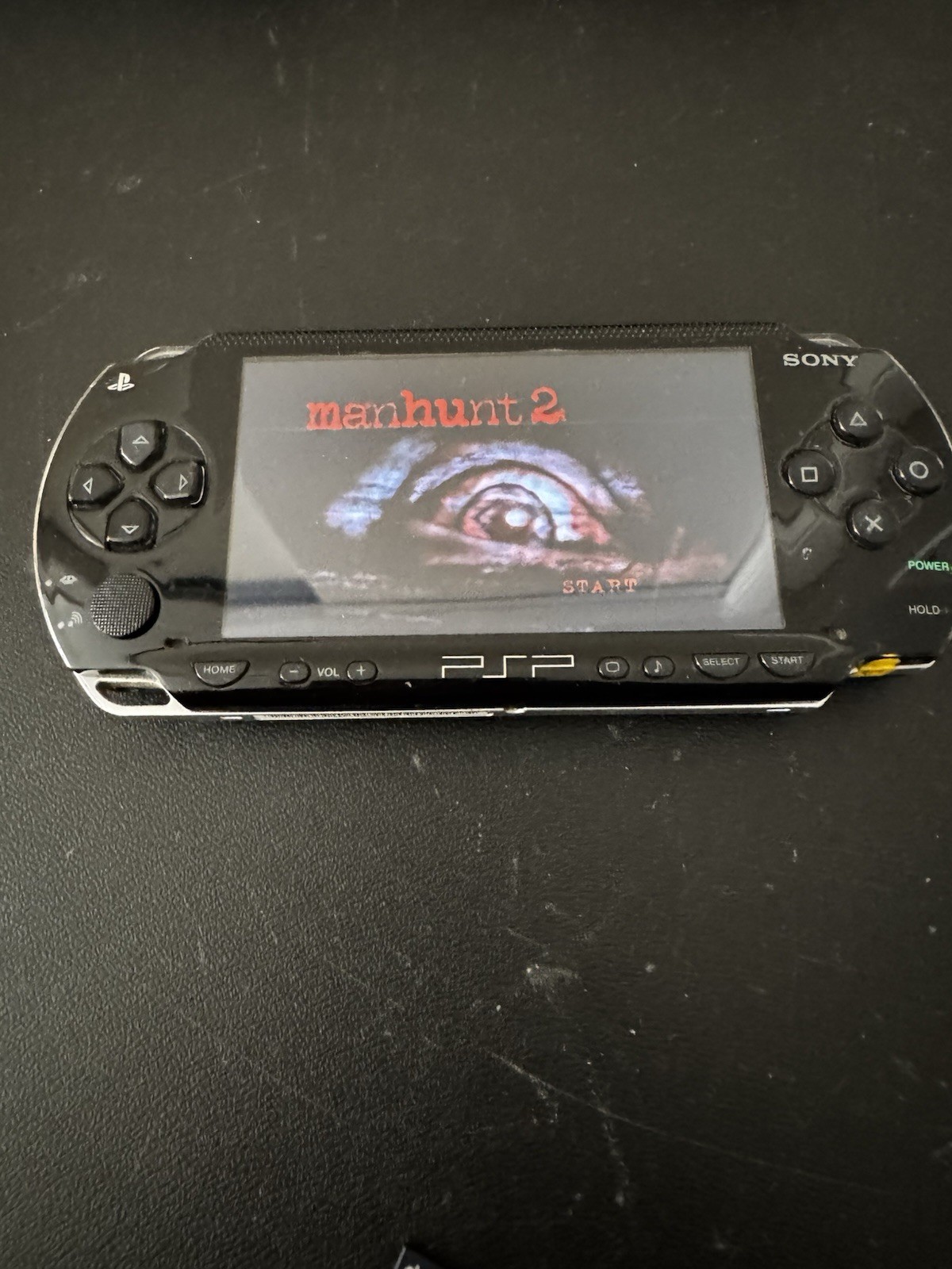 Sony PSP-1001 PlayStation Portable Black W/ Games Manhunt 2 Charger Tested Works
