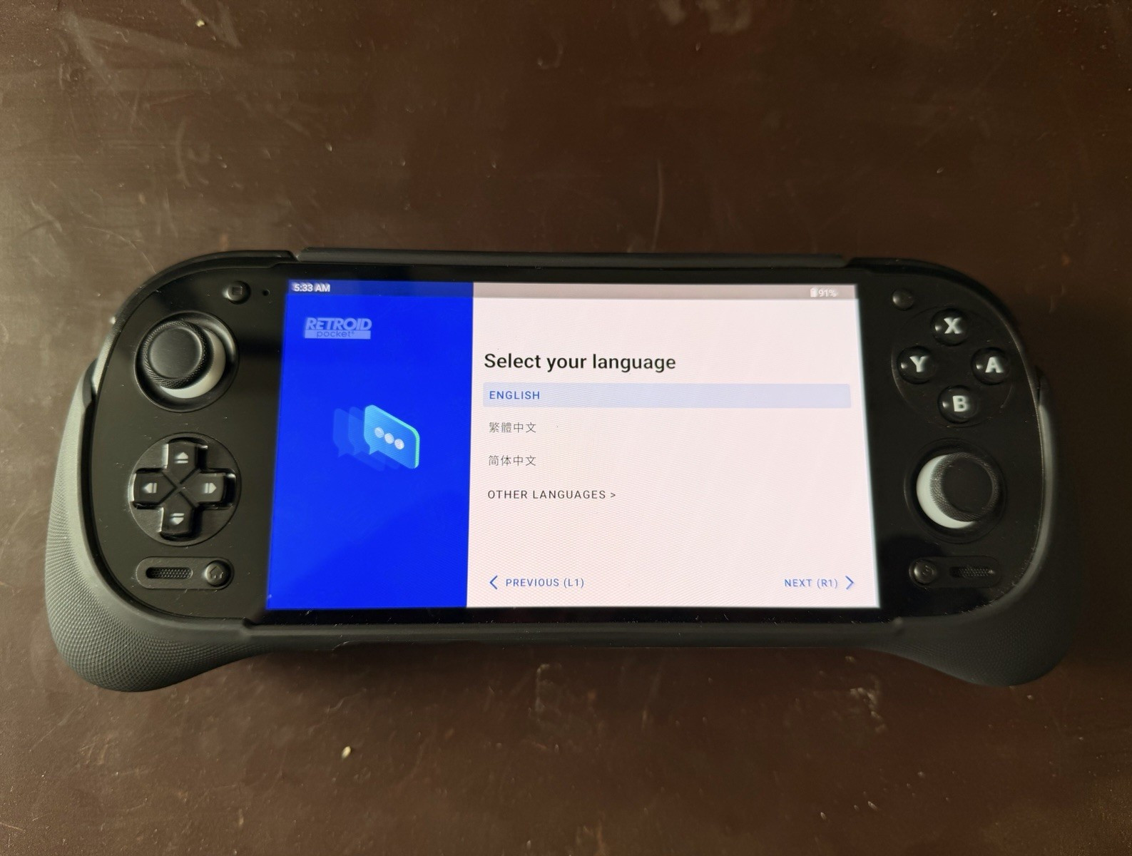 Retroid Pocket 6 Handheld System Video Game Console, Black 12Gb of Ram 256gb