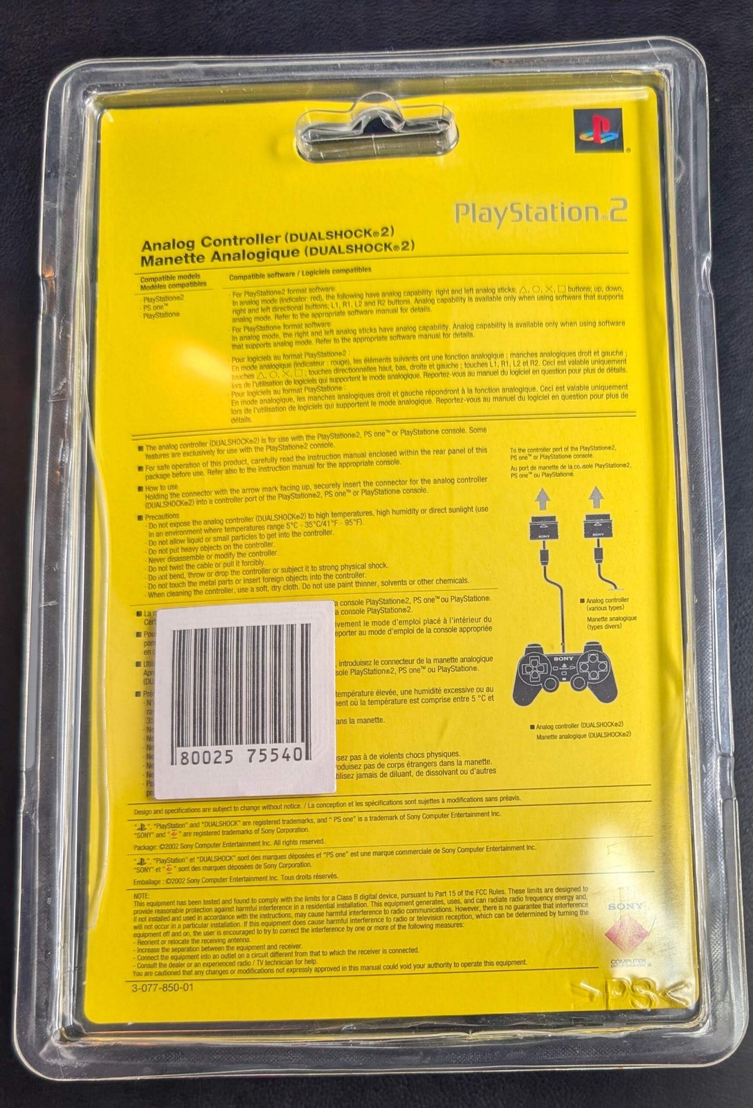 Sony PlayStation 2 Controllers | Original PS2 DualShock 2 | Blue Black or Silver