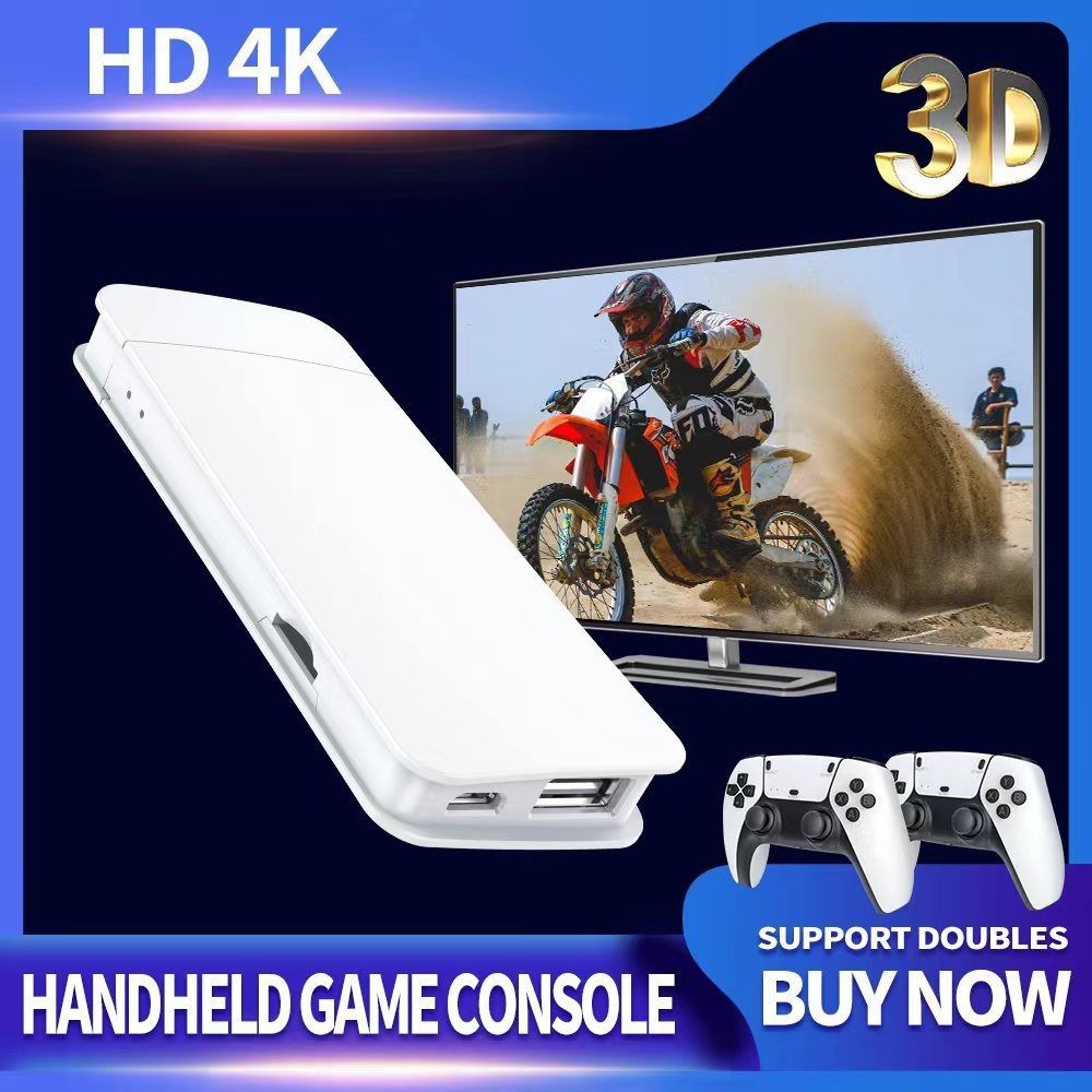 4K HDMI Retro Gaming Stick – 30000 Classic Games Loaded, Wireless Controller R