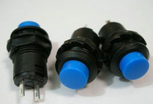 2,Blue Latching Dash OFF-ON Push-Button Car Switch,B35