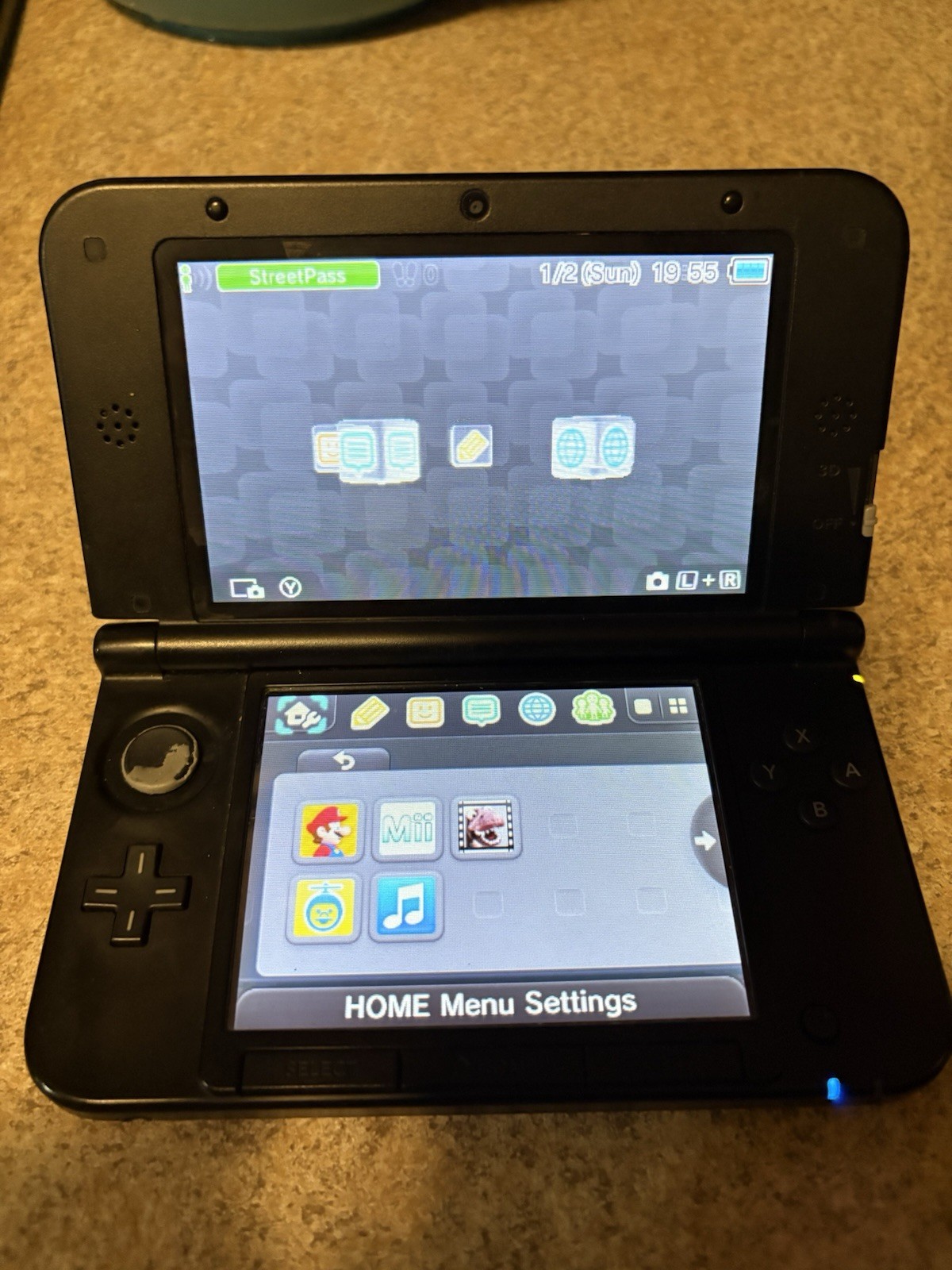 Nintendo 3DS XL Limited Edition Mario Bros 2 Luigi Red System Tested Working