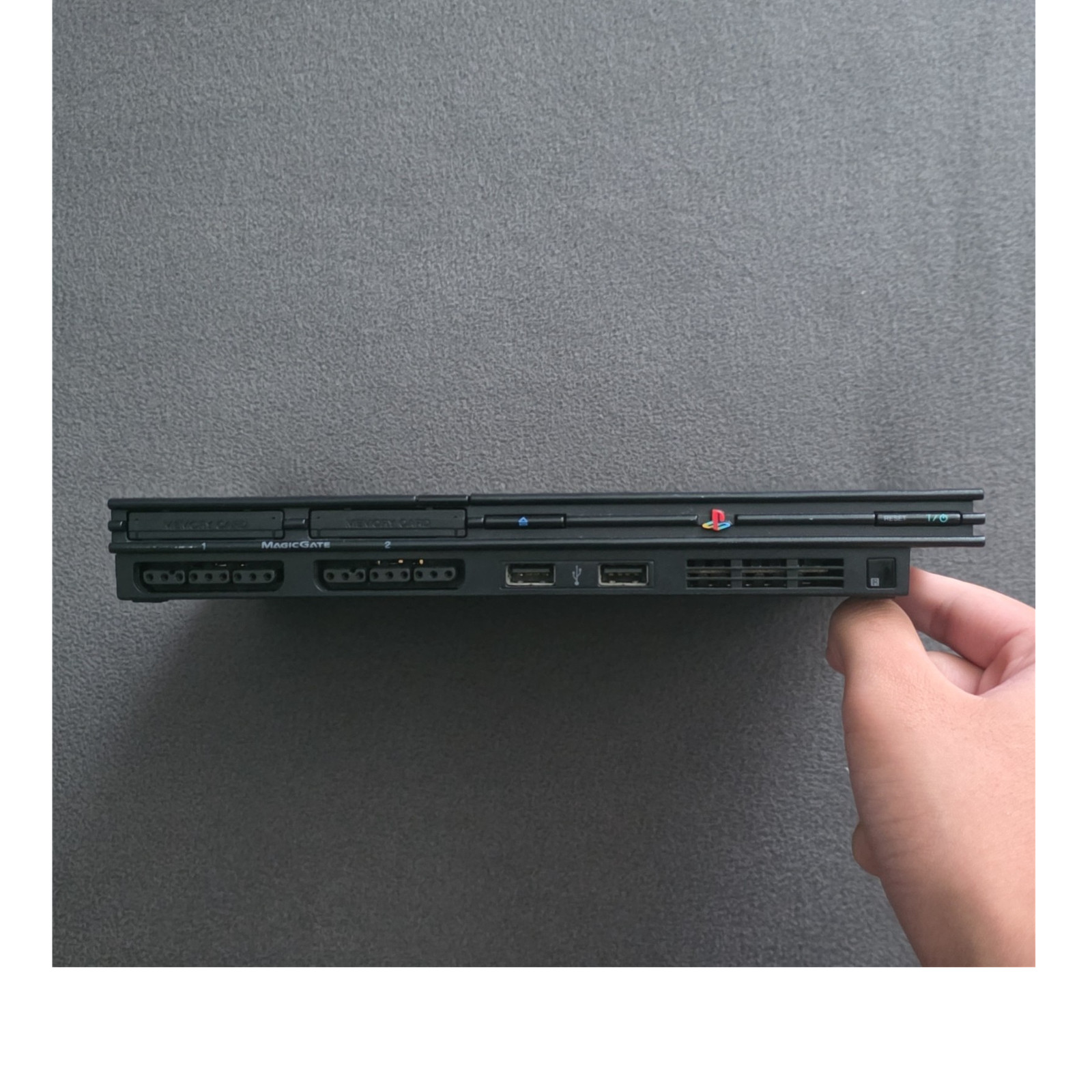 Sony PlayStation 2 Slim SCPH-70012 NTSC Black Console w/ Controller, 8MB Card