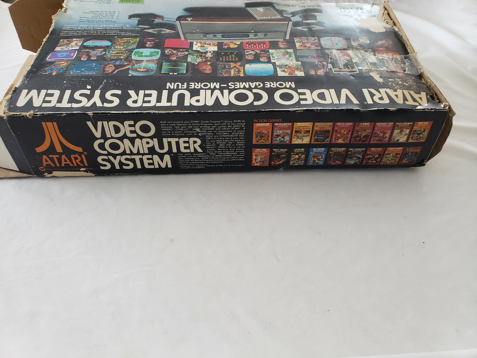 Atari 2600 Video Game Console VCS-CX2600A System Box, controller, Power Supply