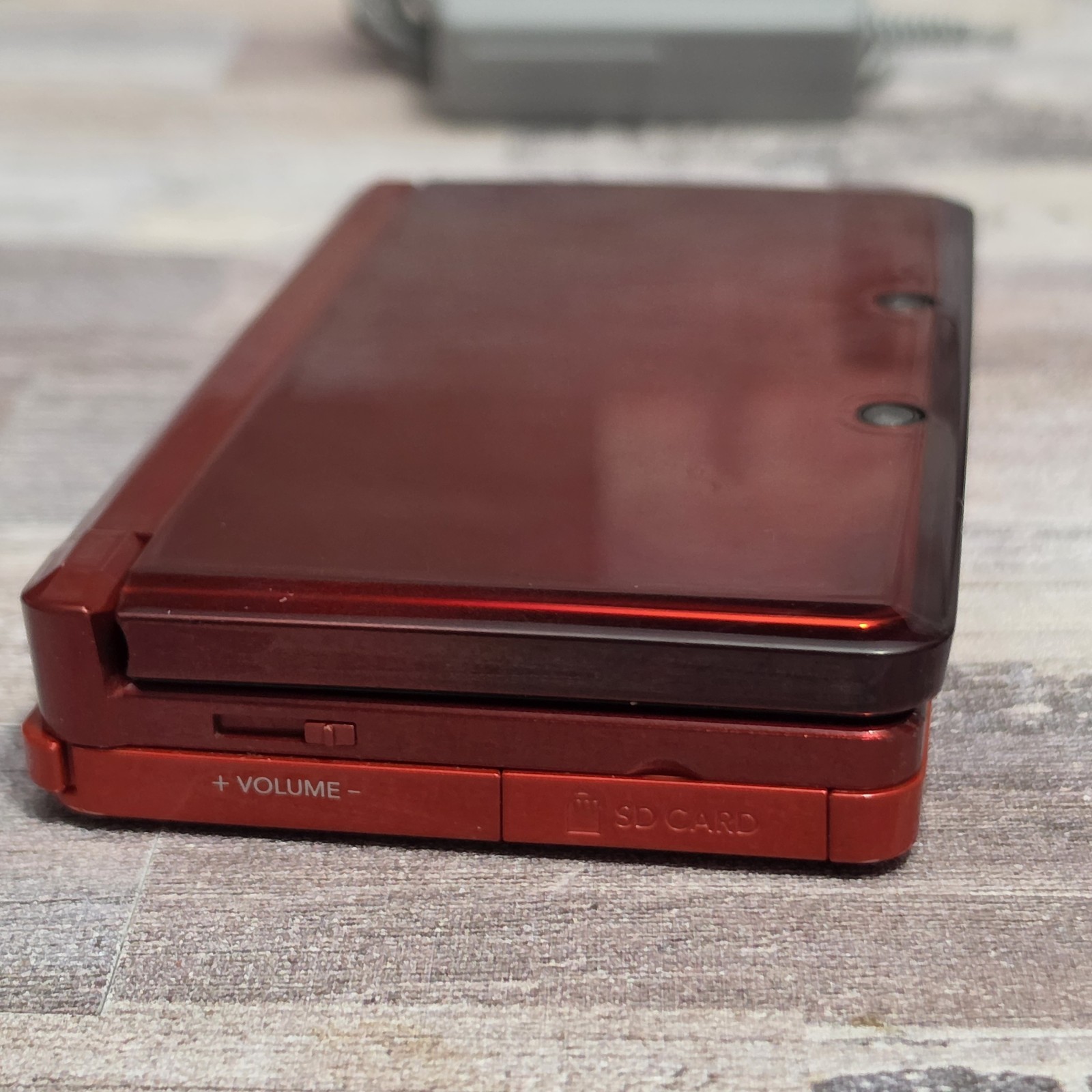 Nintendo 3DS Handheld System Flame Red CTR-001 USA with Games and Charger Bundle