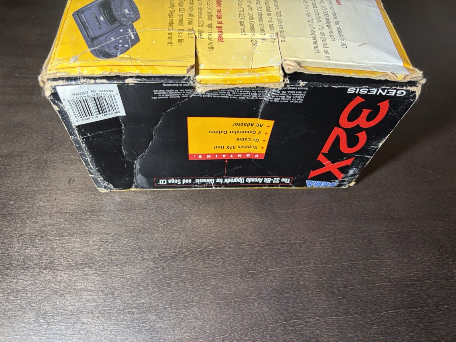 Sega Genesis 32X Game Console System Black Complete In Box