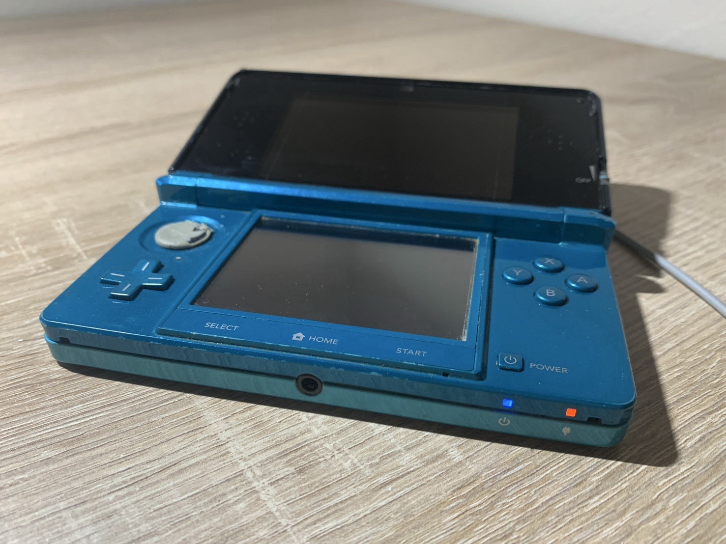 1961 Nintendo 3DS Aqua Blue For Parts
