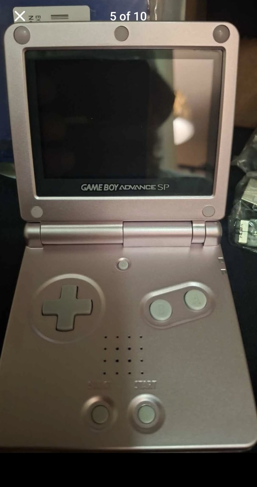 Nintendo Game Boy Advance SP AGS-101 Pearl Pink,New Battery,USB,Charger,Xtracase