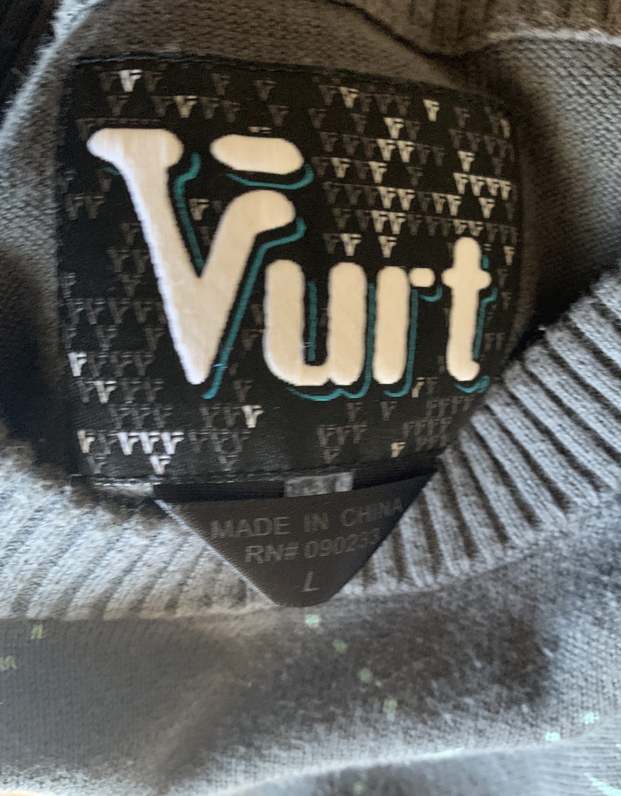 Vurt Pullover Sweater Skater/Gamer Men’s Large Crewneck Gray Cotton Video Games