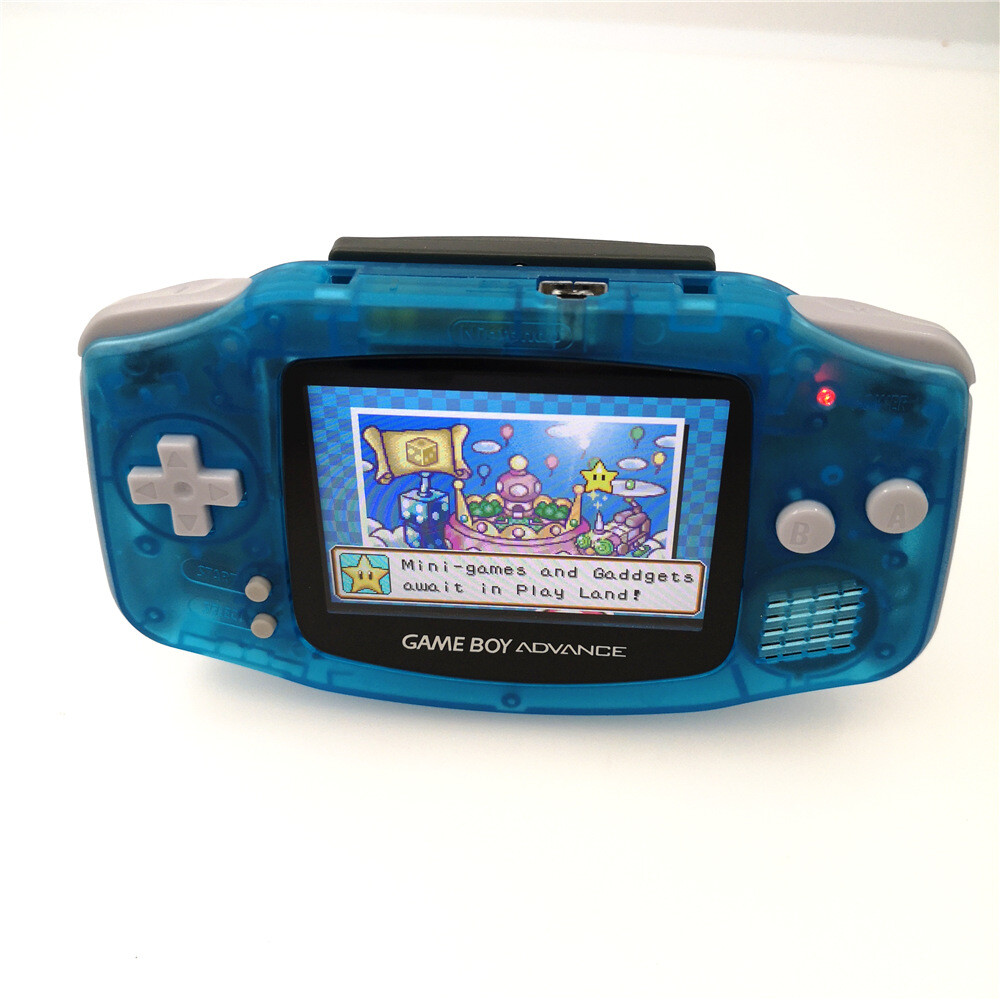 Game Boy Advance GBA Console with iPS Backlight Backlit LCD Console – Light Blue
